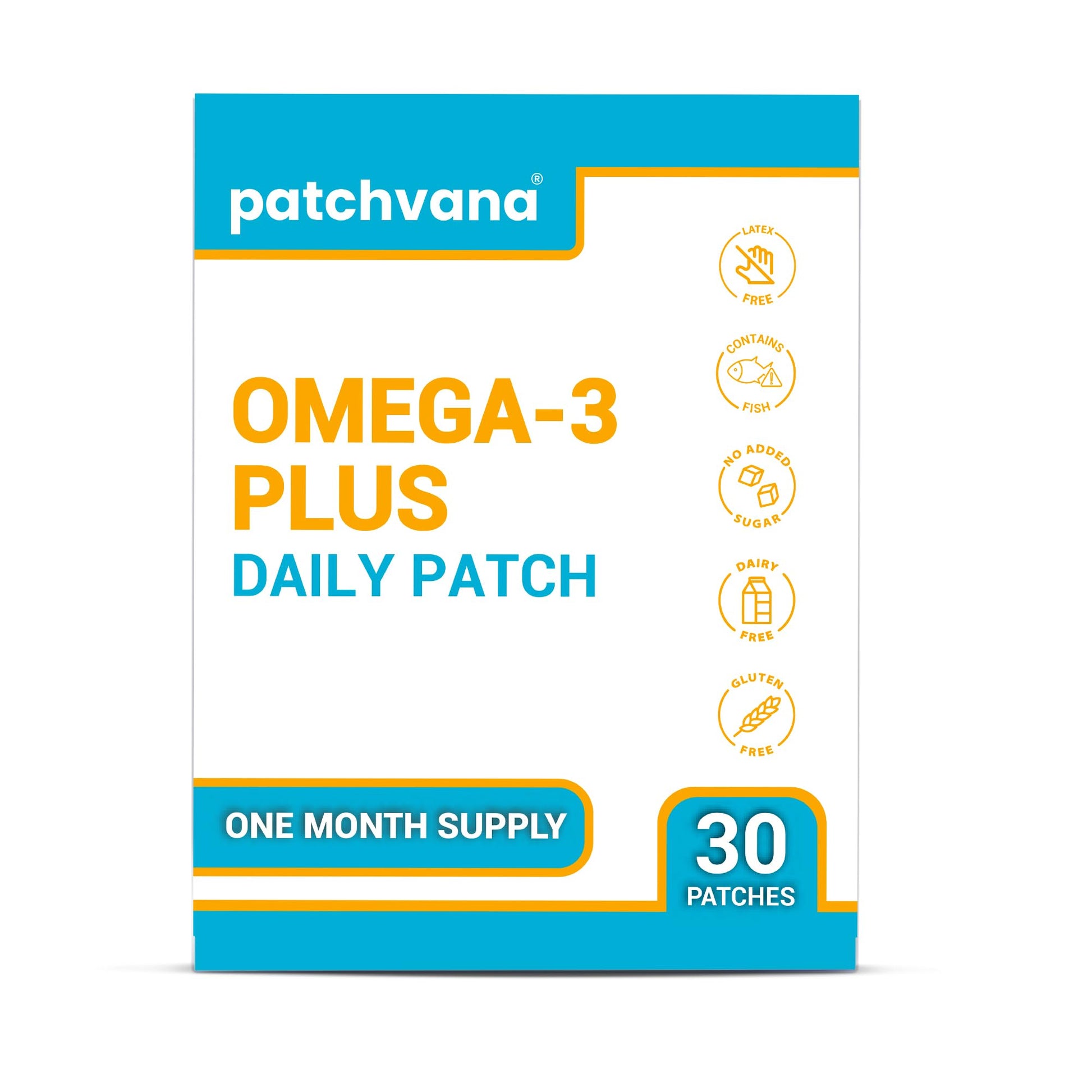 Patchvana Omega 3 Patch for Women & Men, 1 Month Supply, 30 Patches Patchvana uk supplements