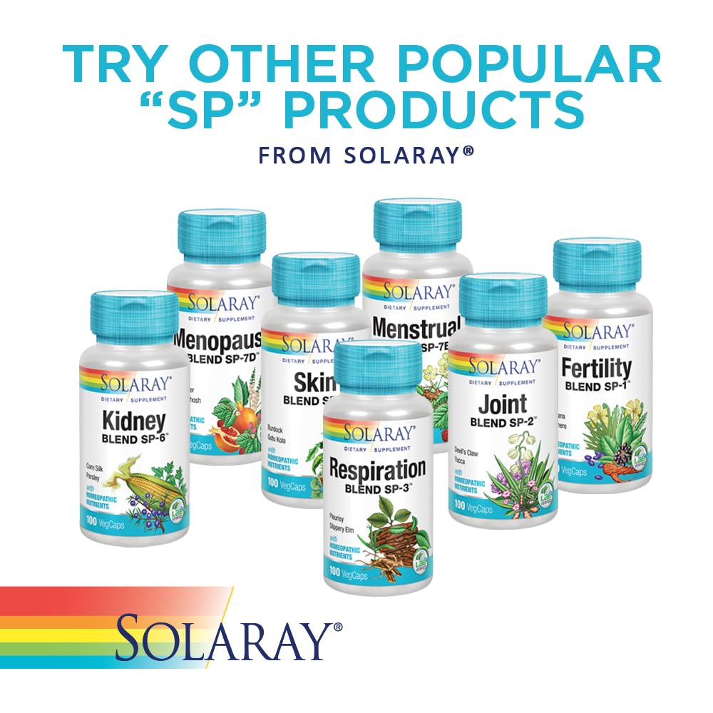 SOLARAY Female Hormone Blend SP-7C | W/Black Cohosh, Dong Quai, Passion Flower, Wild Yam & More | 100 VegCaps, 50 Serv. SOLARAY uk supplements