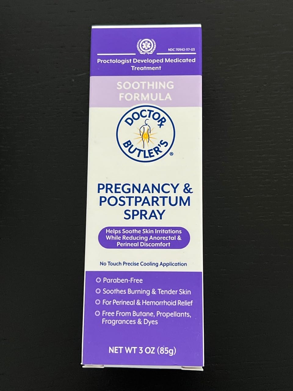 Doctor Butler's Pregnancy & Postpartum Spray - Perineal Spray and Hemorrhoid Treatment with Aloe and Chamomile, Pregnancy Support and Postpartum Essentials, Paraben Free (3oz) Doctor Butler's uk supplements