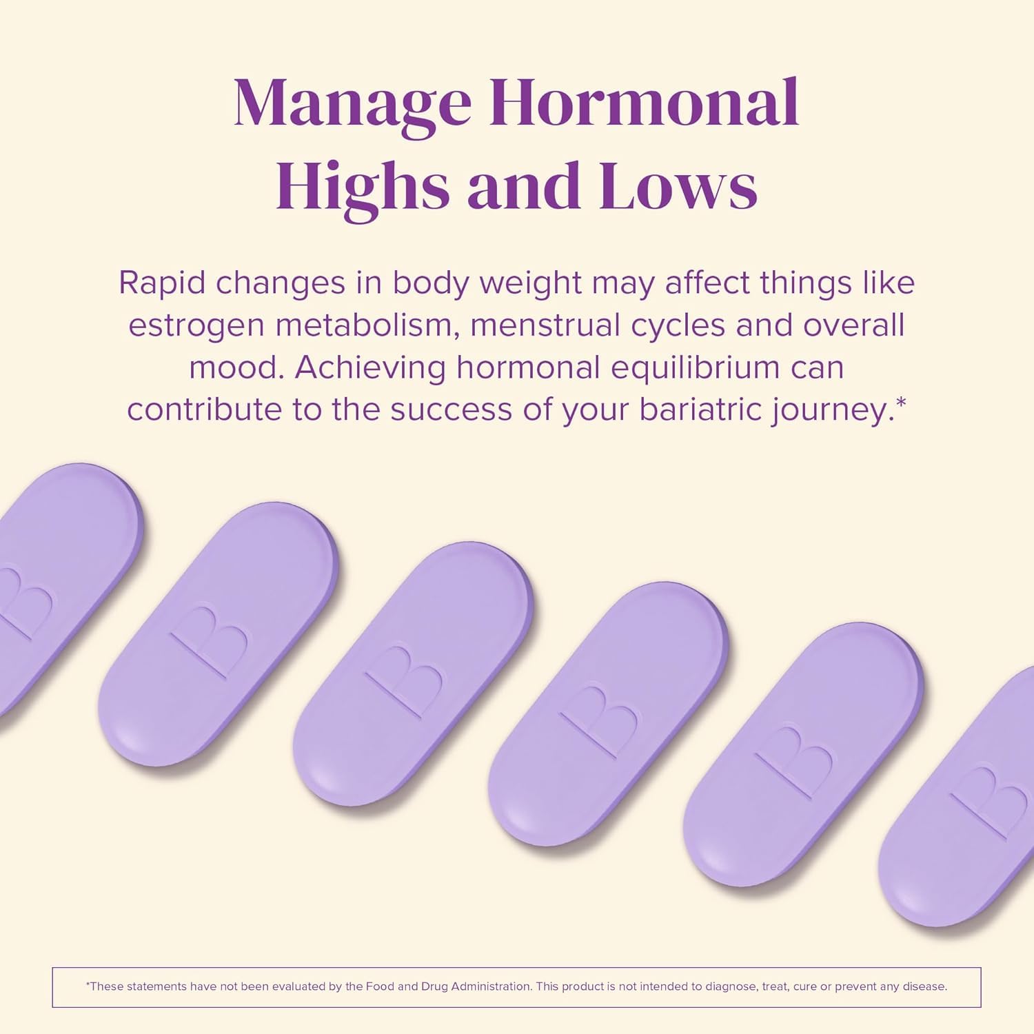 BariMelts Hormonal Balance+ for GLP-1 Users and Bariatric Patients - DIM, NAC & Chasteberry Supports Hormone Balance for Women - 60 Smooth-Coated Caplets (1-Month Supply) BariMelts uk supplements