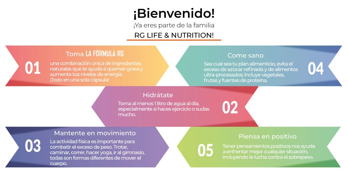 RG LIFE & NUTRITION - Weight Loss Pills, Energy Booster and Fat Burner with Magnesium RG LIFE & NUTRITION uk supplements