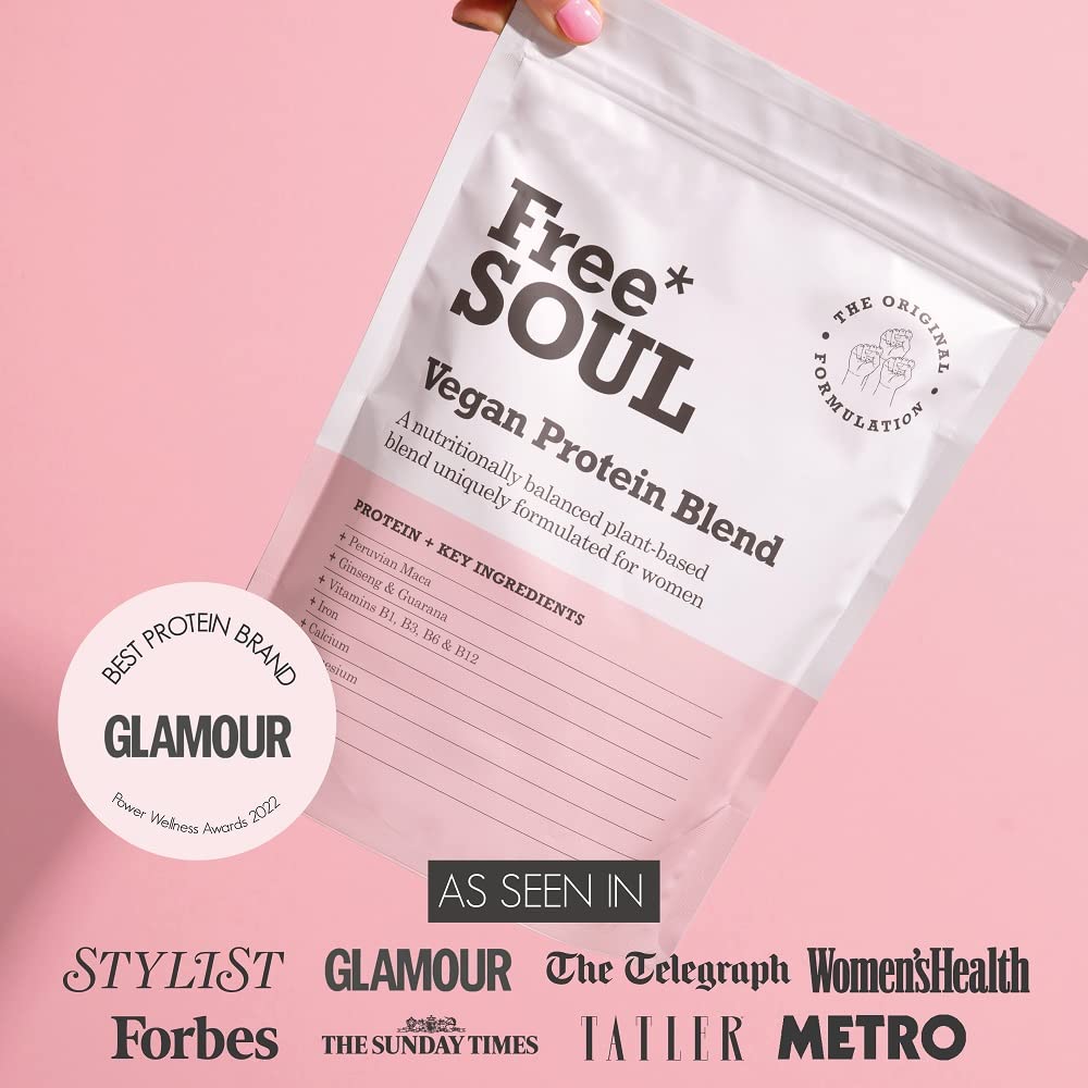 Free Soul Vegan Protein Powder | Formulated for Women | 600g | 20g Protein Free Soul uk supplements