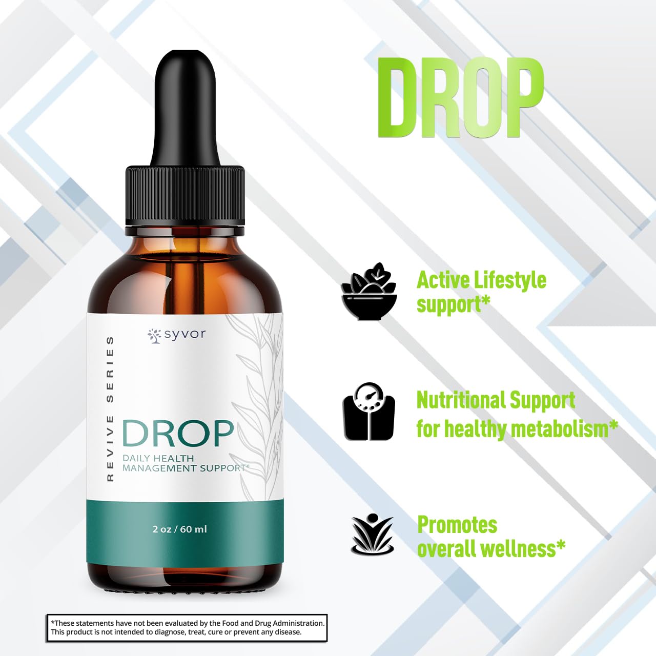 (3 Pack) Drop The Pounds Drops, Official Drop The Pounds Liquid Drops with All Natural Ingredients, Advanced Health Optimizer & Wellness Support with Premium Vitamins for Women & Men (90 Servings) Syvor uk supplements