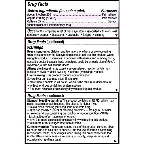 Pamprin Max Menstrual Pain Relief, Maximum Strength, Caplets, 24 ct. Pamprin uk supplements