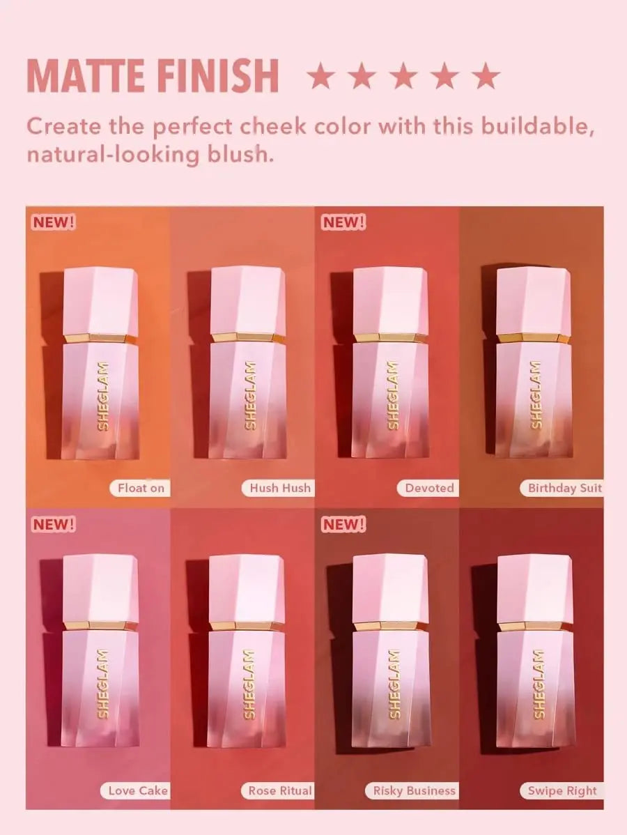 SHEGLAM Color Bloom Liquid Blush Makeup for Cheeks Matte Finish - Love Cake SHEGLAM uk supplements