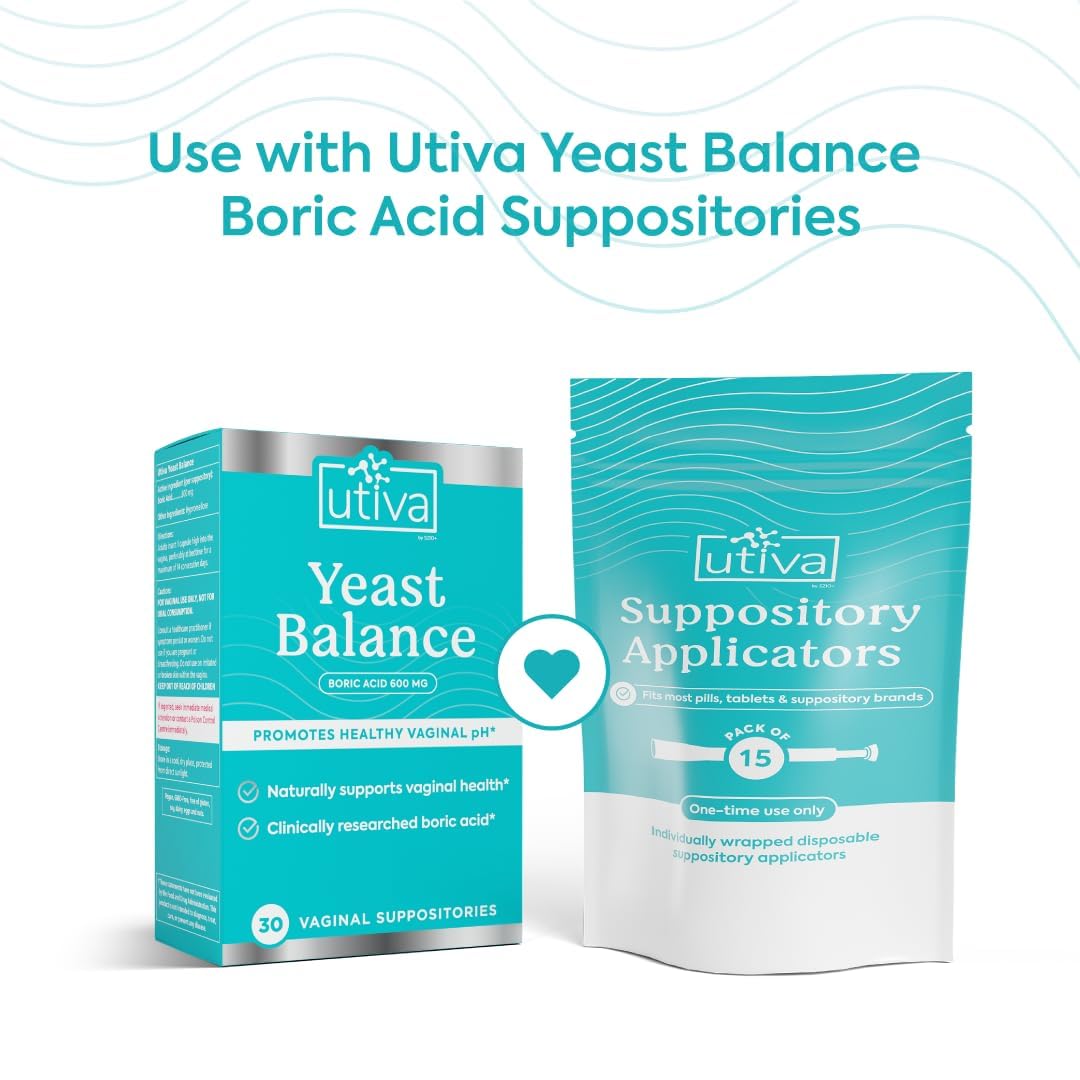 Szio+ Utiva Suppository Applicators – Disposable Vaginal Suppository Applicators – Hygienic Individually Szio+ uk supplements