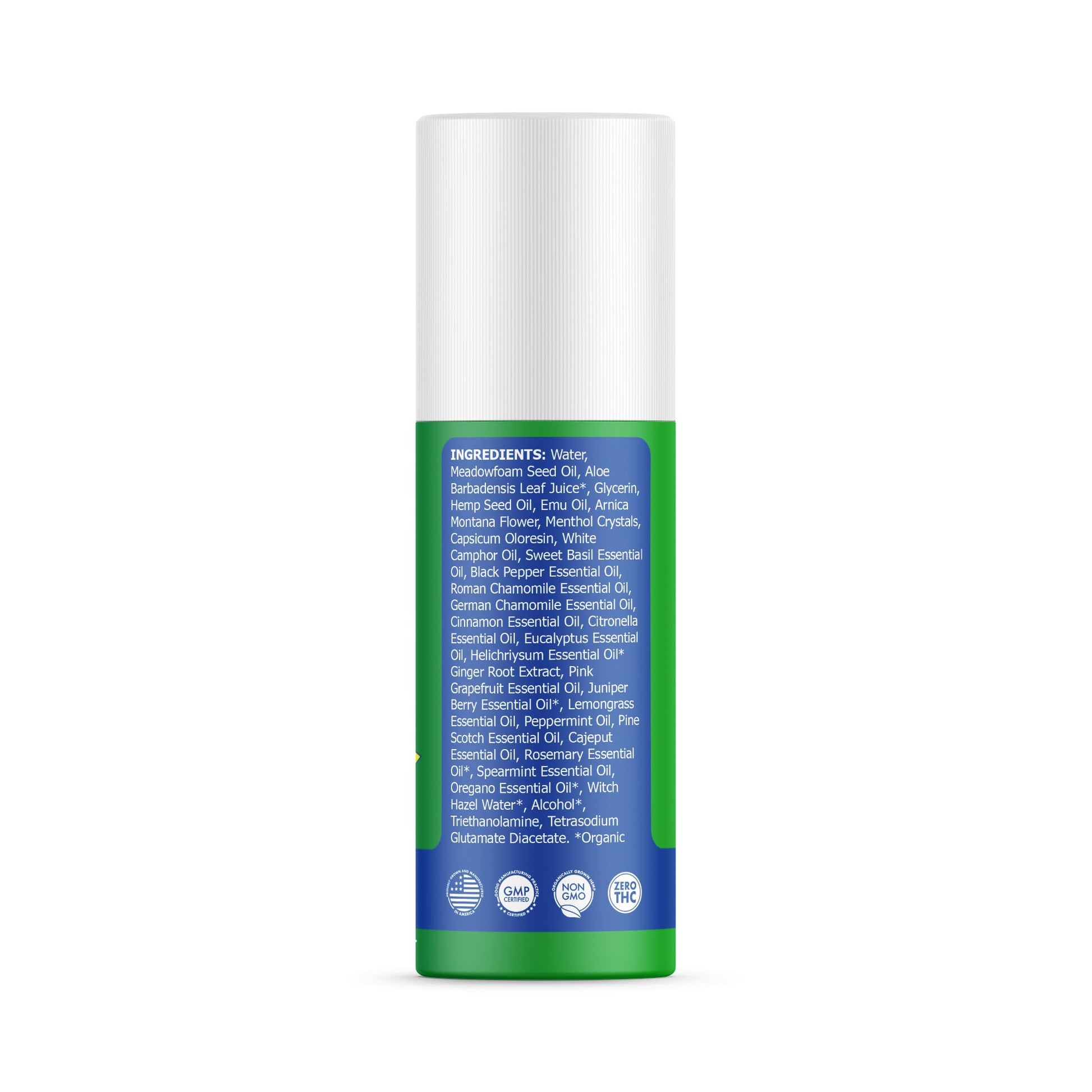 Hemp Emu - Hemp Roll On Gel - Muscle Rub for Back & Joint Discomfort - Soothing Gel with Organic Hemp Oil, Emu Oil, Menthol, Eucalyptus, Aloe Vera Hemp Emu uk supplements