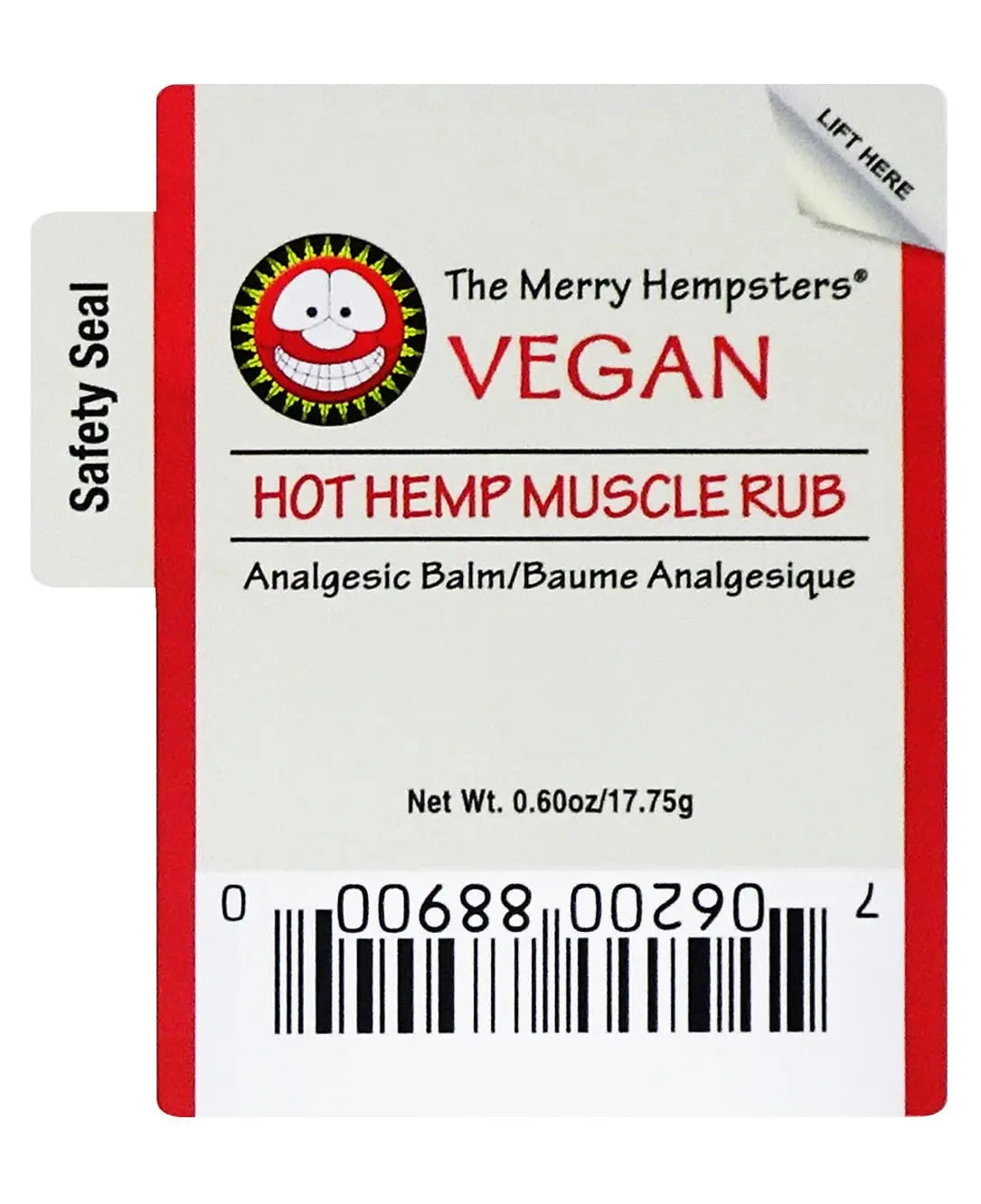 The Merry Hempsters Hot Hemp Muscle Rub Gravity Display Case (12 Tubes) The Merry Hempsters uk supplements