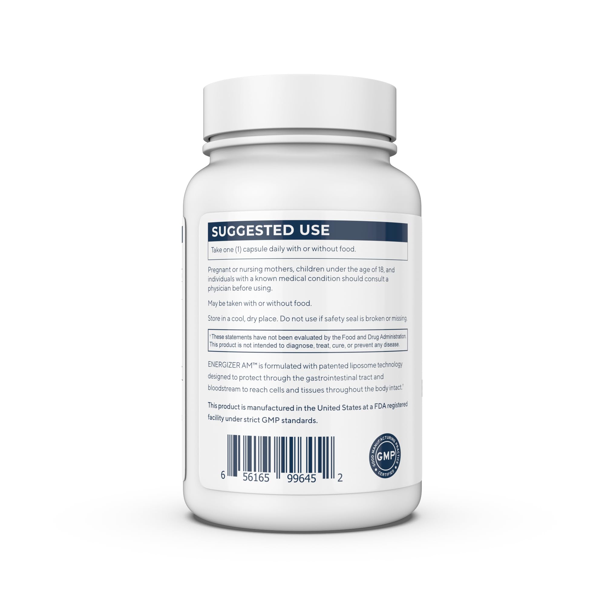 Renue By Science Energizer AM | Liposomal Resveratrol Hesperidin & Green Tea Supplement | 60 Capsules with Trans Resveratrol (65mg) Hesperidin (150mg) Green Tea Extract (35mg) - Non-GMO | Made in USA Renue By Science uk supplements