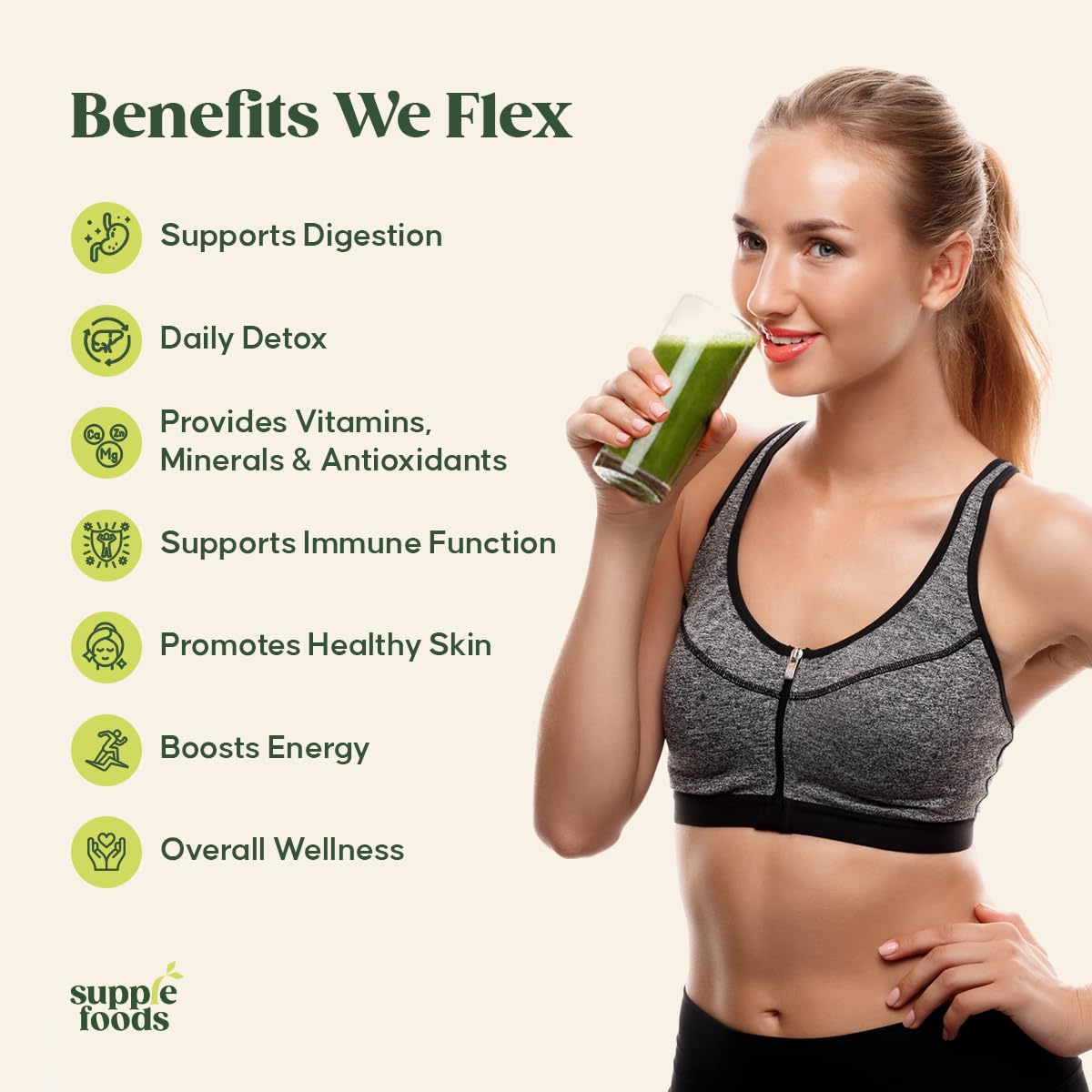 supplefoods Organic Moringa Powder 200 g / 7.05 oz | 100% Natural Green Superfood | Assists Digestion & Daily Detox | Finely Milled Moringa Leaf Powder | USDA Certified Organic Dietary Supplement supplefoods uk supplements