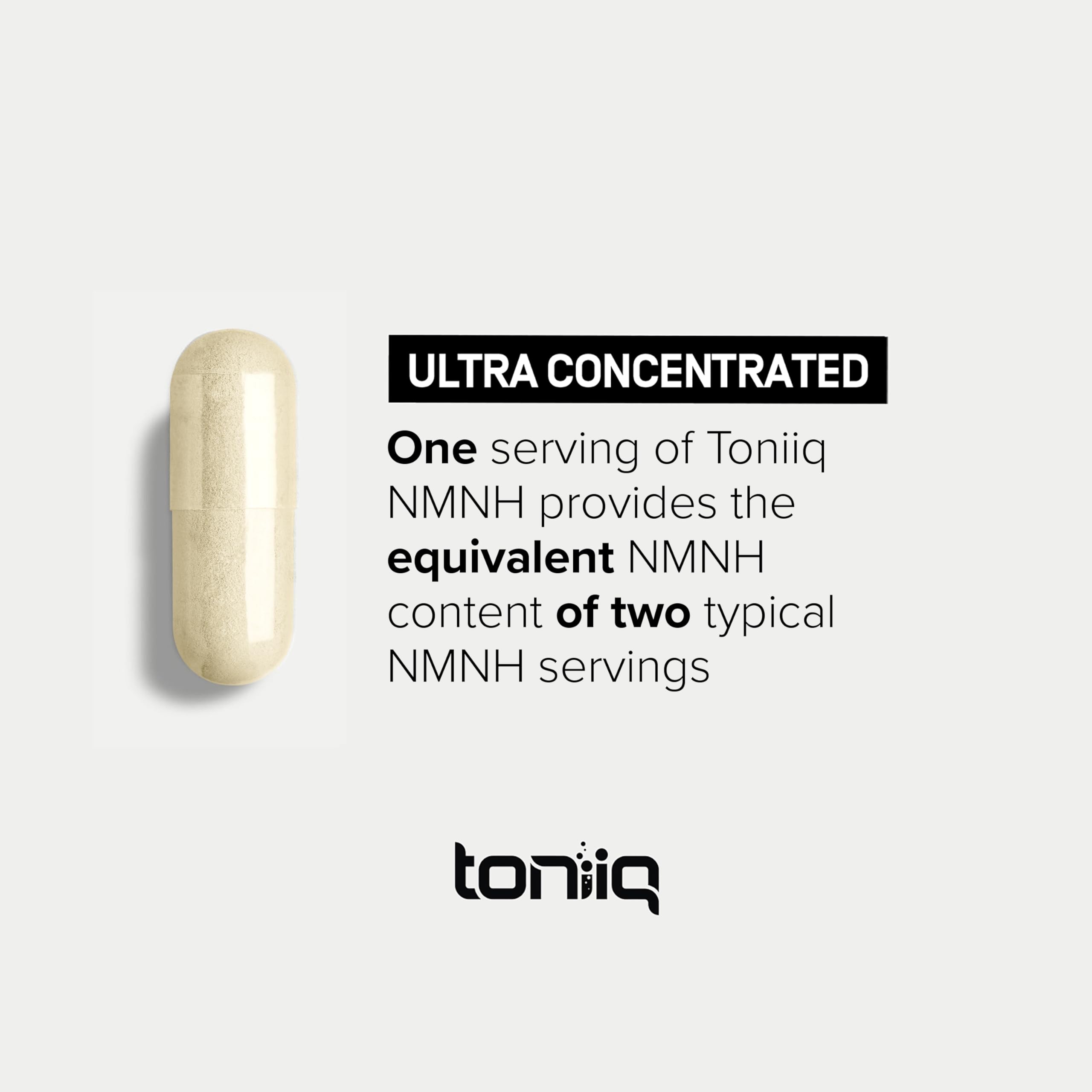 Toniiq NMNH Supplement – Clinically Studied UthPeak™ – 95% Highly Purified & Third-Party Tested for NAD+ & Healthy Aging Support Toniiq uk supplements