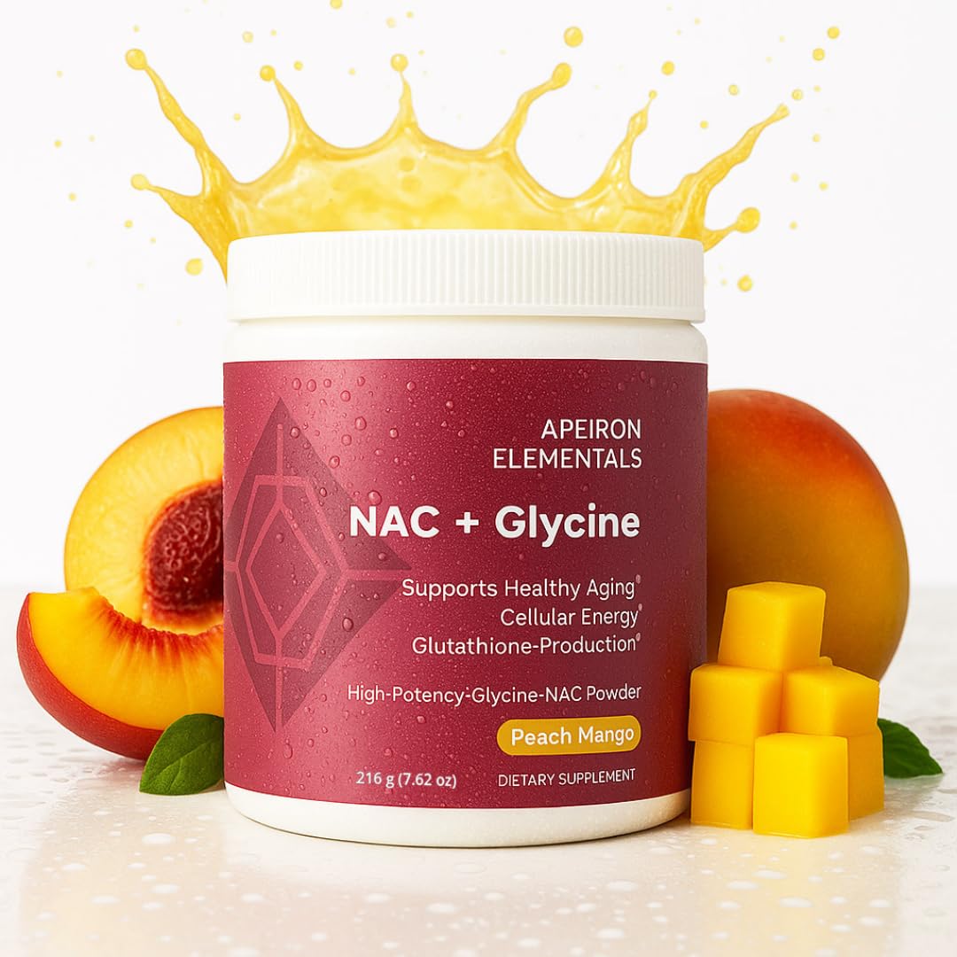 Apeiron Elementals NAC + Glycine Powder - 2500mg - Glutathione Production, Immune Support, & Cellular Energy Apeiron Elementals uk supplements