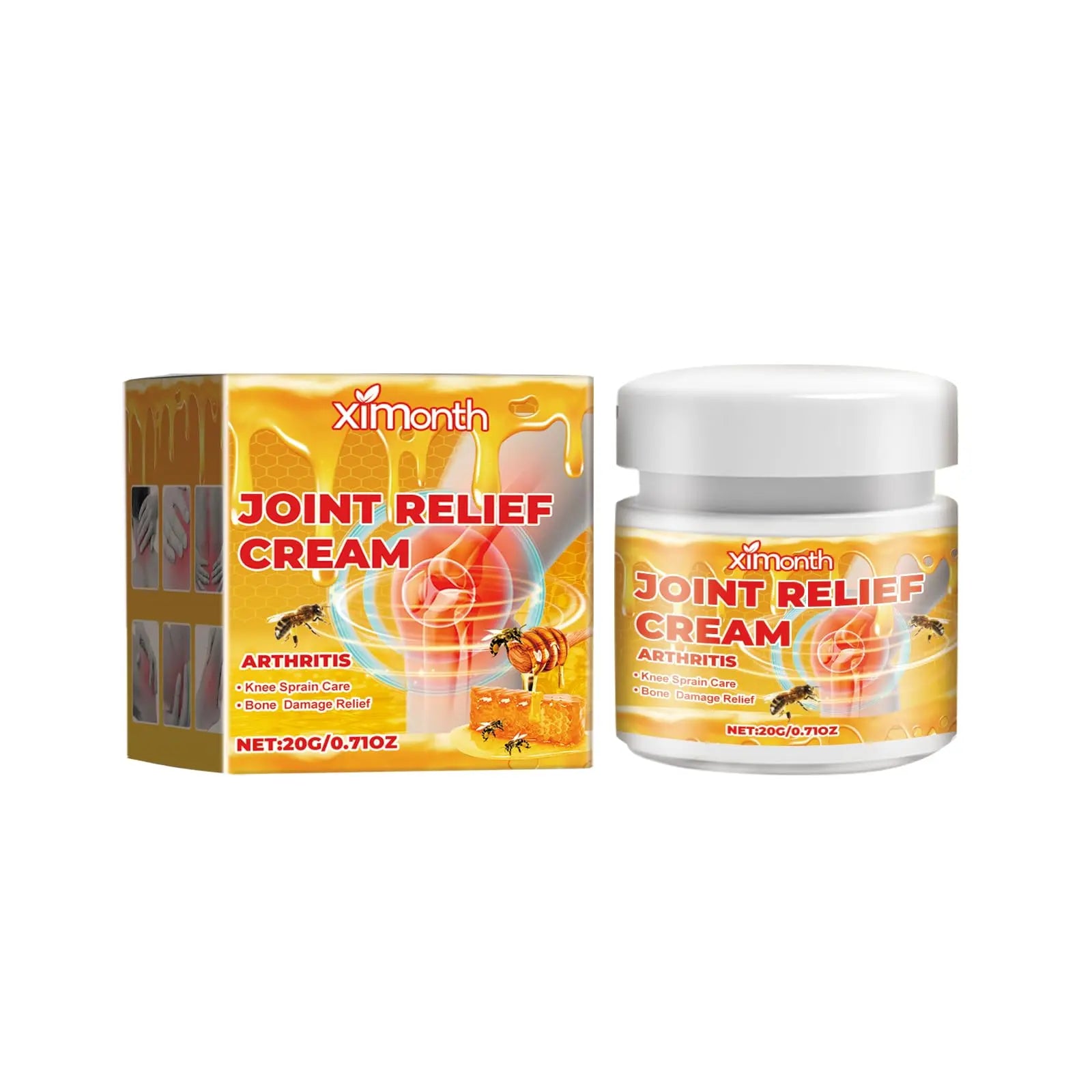JOYVOIDX Joint & Knee Comfort Cream with Bee Venom and Cassia Flower, Formulated with Glucosamine for Flexibility and Mobility, 0.71oz JOYVOIDX uk supplements