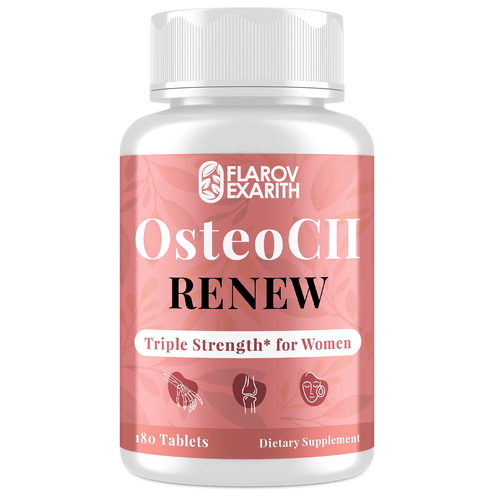 Joint Supplements for Women OsteoCII Renew Triple Strength – Advanced Joint, Bone & Skin Formula – Collagen, Glucosamine, Chondroitin, Calcium, MK-7, Vitamin D3, Hyaluronic Acid, 180 Tablets Flarovexarith uk supplements