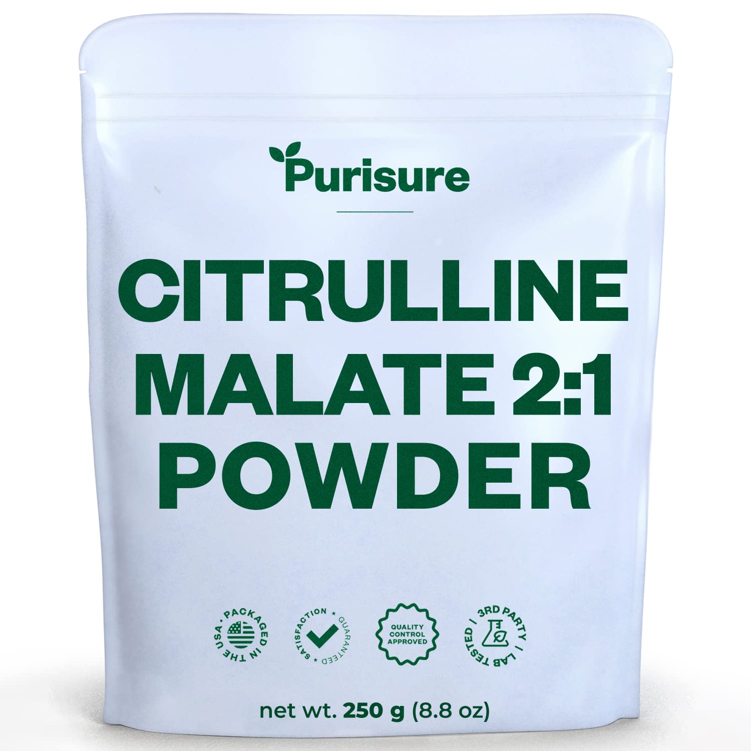 Purisure L-Ctrulline Powder 250g, Premium Citrulline 2:1 Malate Supplement for Strength Purisure uk supplements