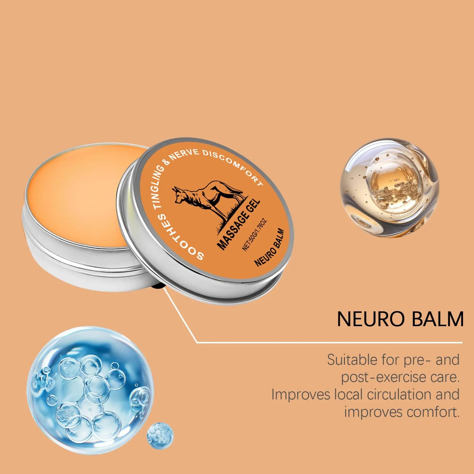 ZQDXSYN Neuro Balm, Joint & Muscle Soothing Cream, Joint Care Soothing Cream, Daily Body Care & Muscle Care (3PCS) ZQDXSYN uk supplements