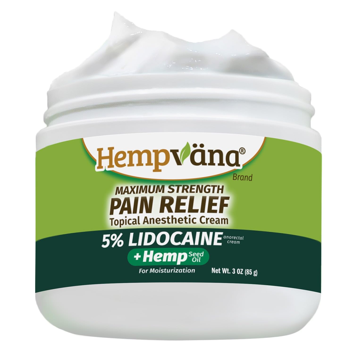 Hempvana 5% Lidocaine Relief Cream, Maximum Strength, AS-SEEN-ON-TV, Strong Cream, Numbs Irritated Nerves for Fast Anorectal Relief, Non-Greasy, Targeted Long-Lasting Relief. Enriched with Hemp, 3 Oz Hempvana uk supplements
