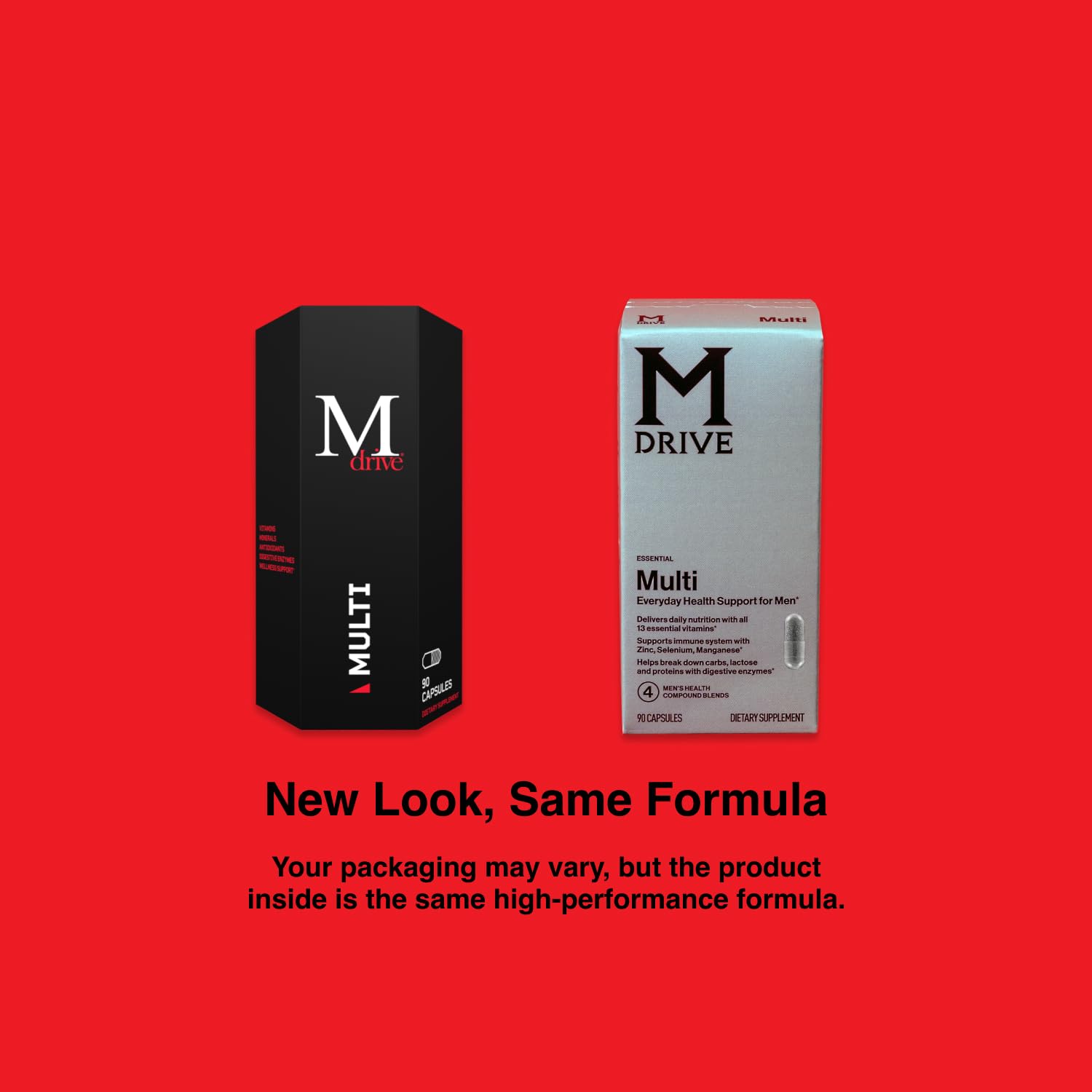Mdrive Elite Multi - Natural Energy, Strength, Stress Relief, Lean Muscle, Immune Health Support from Zinc, Selenium, Manganese & Vitamin D, Enzymes for Digestive Support Mdrive uk supplements