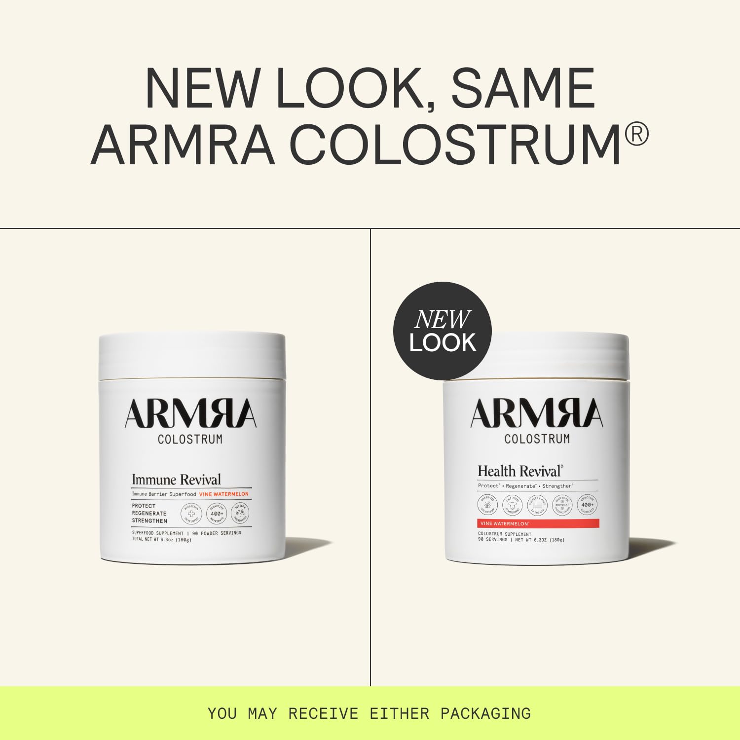 ARMRA Colostrum Powder | Vine Watermelon | Gut Health & Bloating | Skin & Hair | Immunity | Keto, Gluten & Fat-Free | 90 Servings ARMRA uk supplements