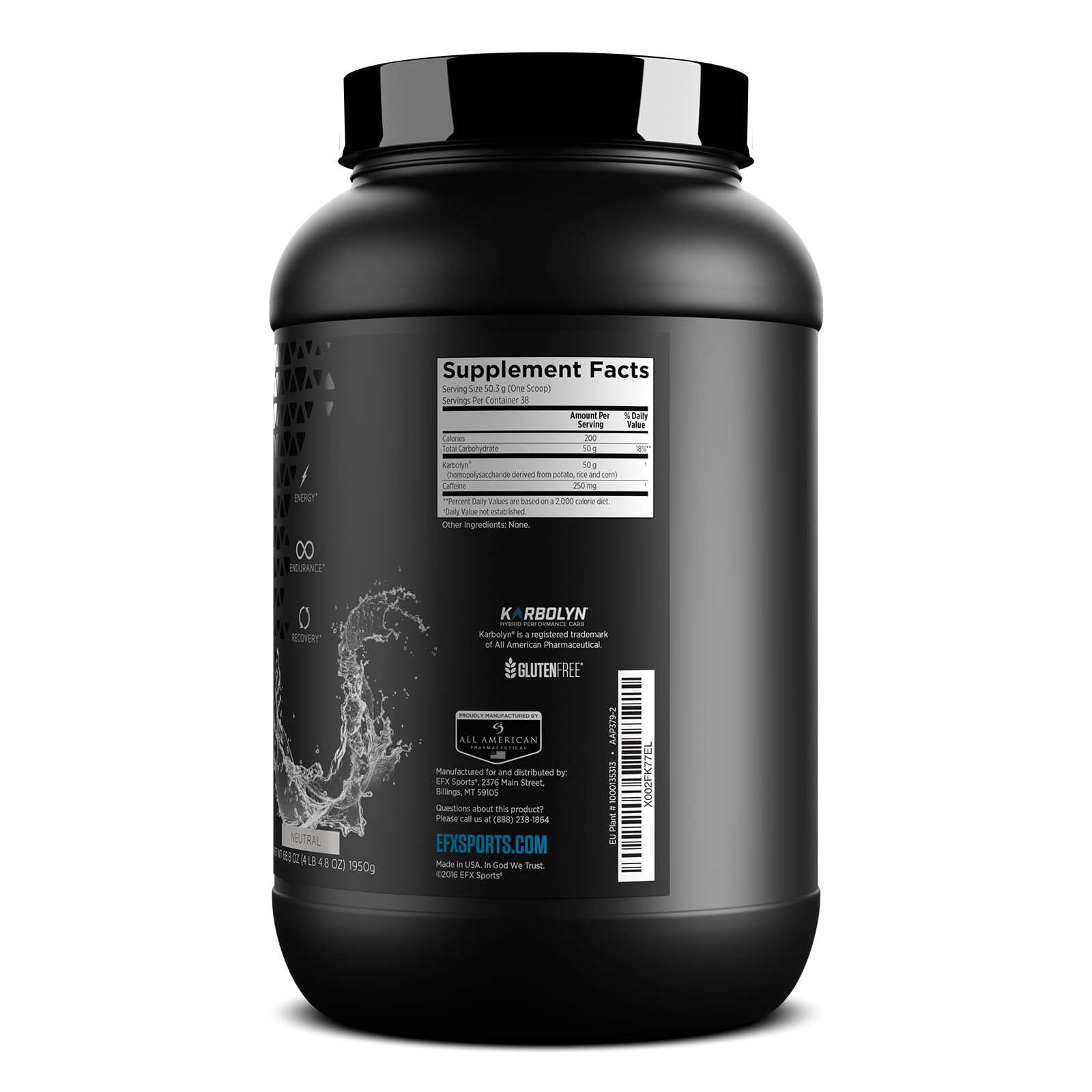 EFX Sports Karbolyn Energy | Performance Carbohydrate Powder + Caffeine | Carb Load EFX Sports uk supplements