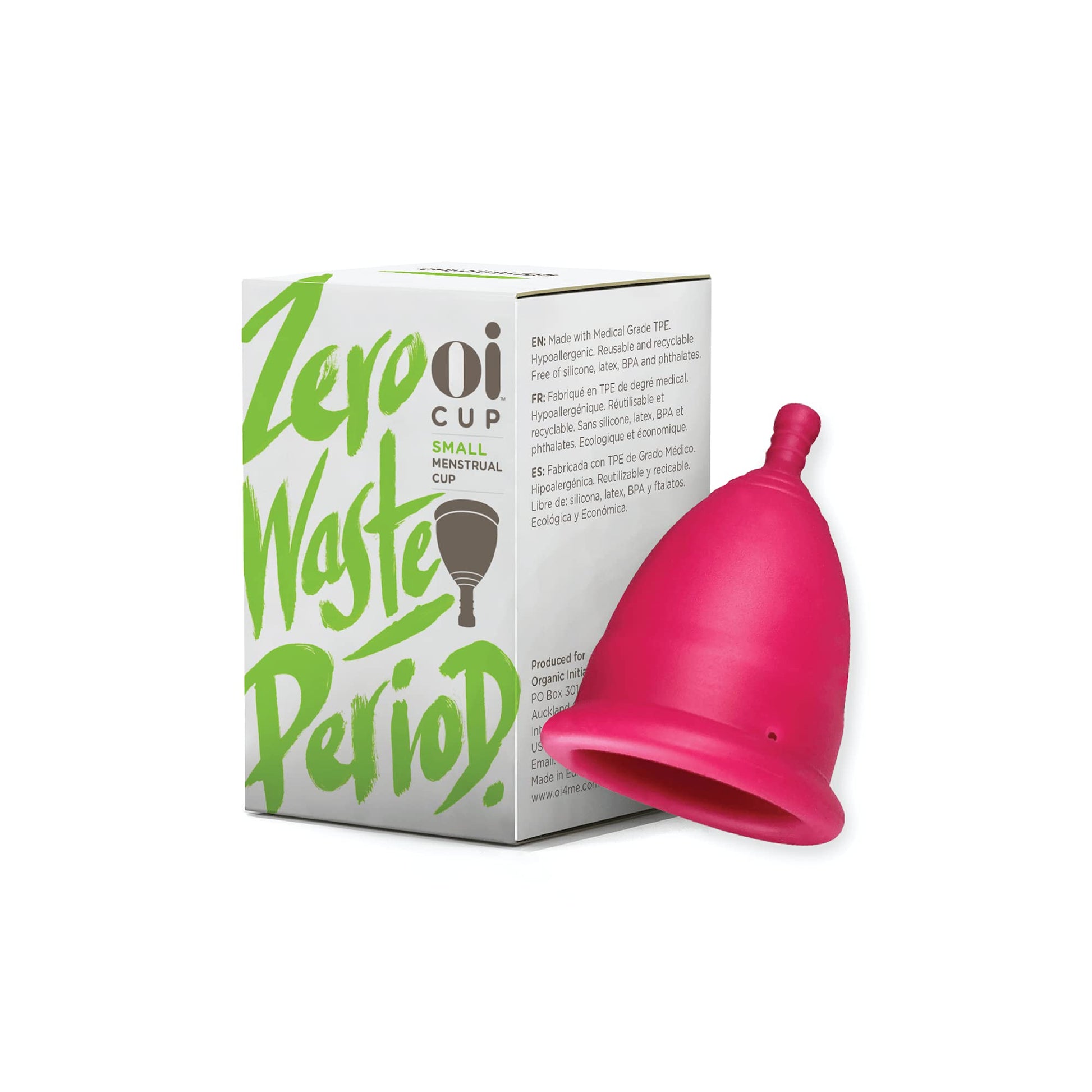 Oi | Organic Initiative - Menstrual Cup | Small - Slim-fit, Wear for 12 hrs | Reusable, Leak Free (17 ml) oi uk supplements