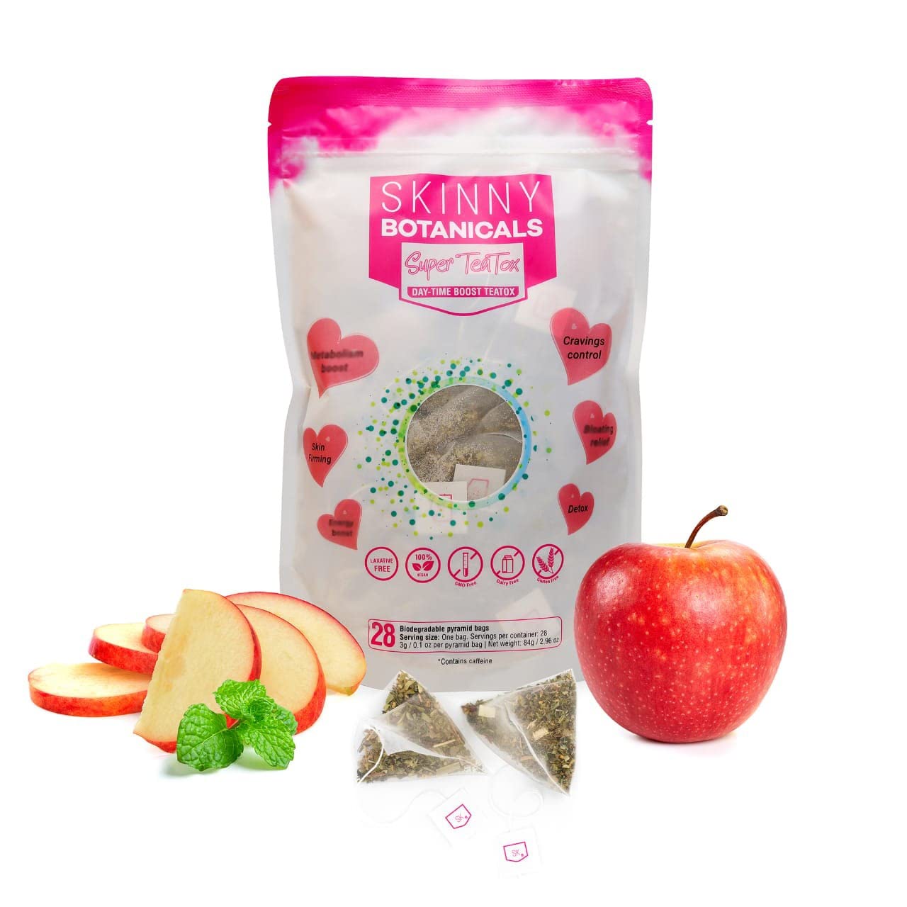Skinny Botanicals Daytime Detox Tea for Body Cleanse All Natural - Laxative-Free, Supports Skinny Botanicals uk supplements