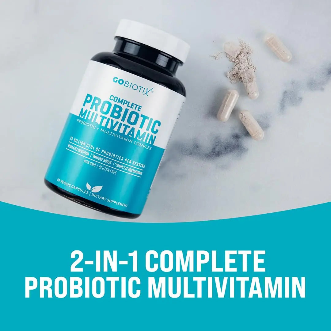 GOBIOTIX Multivitamin with Probiotics and Digestive Enzymes - 25 Billion CFU - Digestive Health, Probiotics for Women and Men GOBIOTIX uk supplements