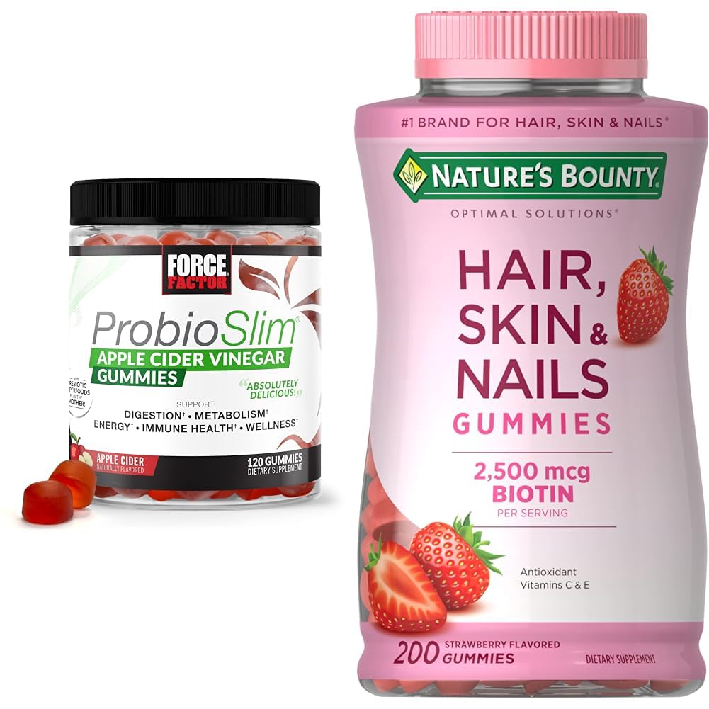 Force Factor ProbioSlim Apple Cider Vinegar Gummies with Organic, LactoSpore & Nature' Force Factor uk supplements