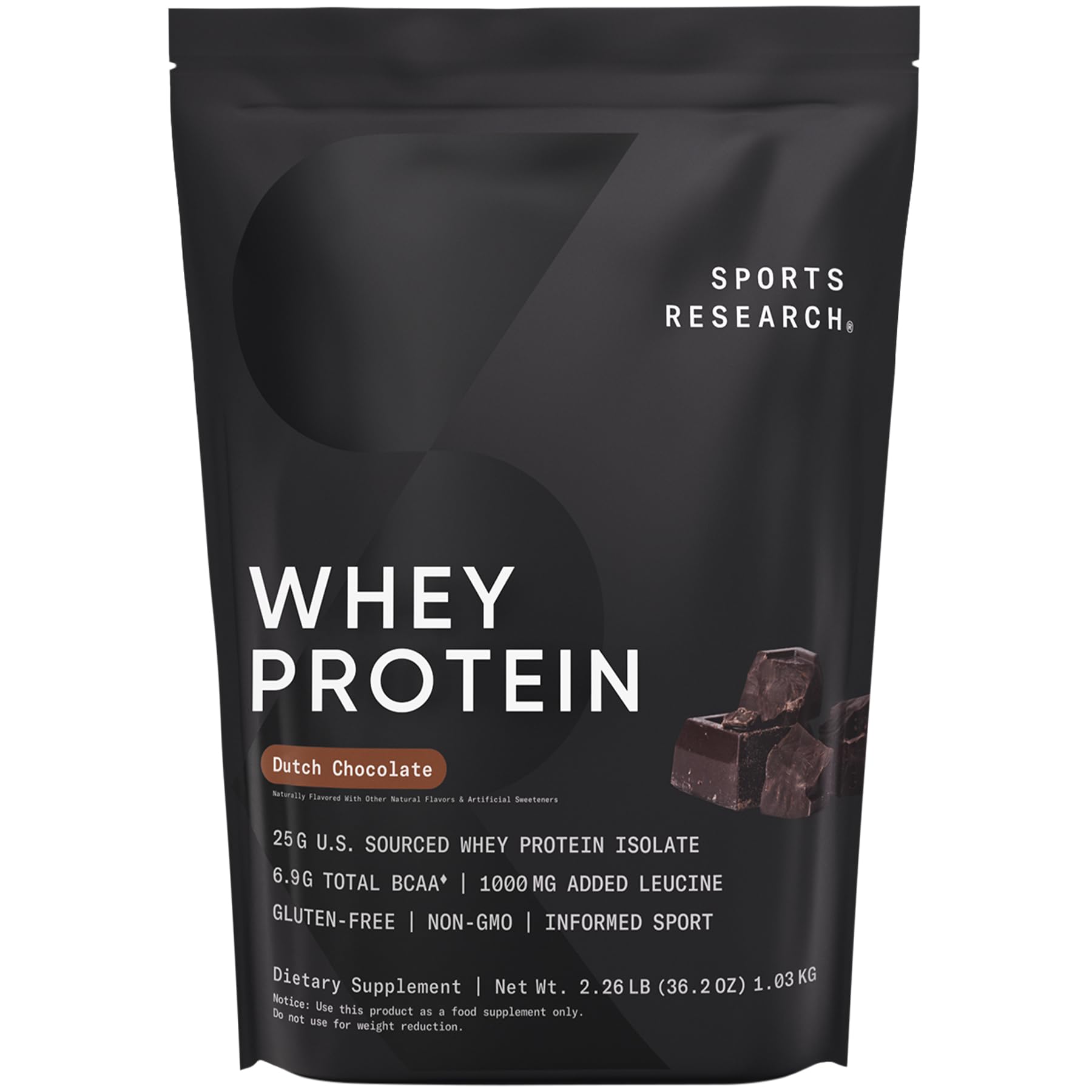 Sports Research Whey Protein Isolate - Sports Nutrition Protein Powder 25g per Serving Sports Research uk supplements