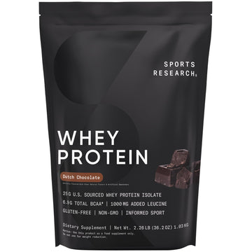 Sports Research Whey Protein Isolate - Sports Nutrition Protein Powder 25g per Serving Sports Research uk supplements