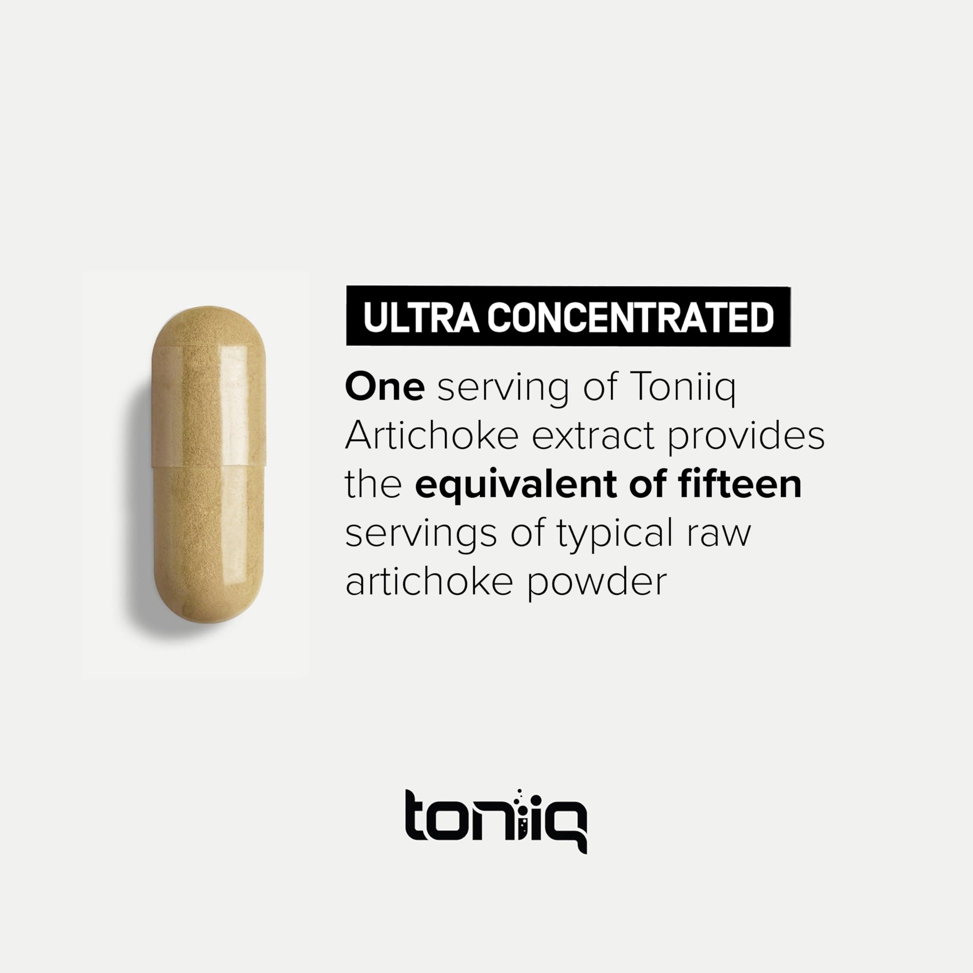 Toniiq 18,000mg 15x Concentrated Artichoke Extract Capsules - Ultra Concentrated Toniiq uk supplements