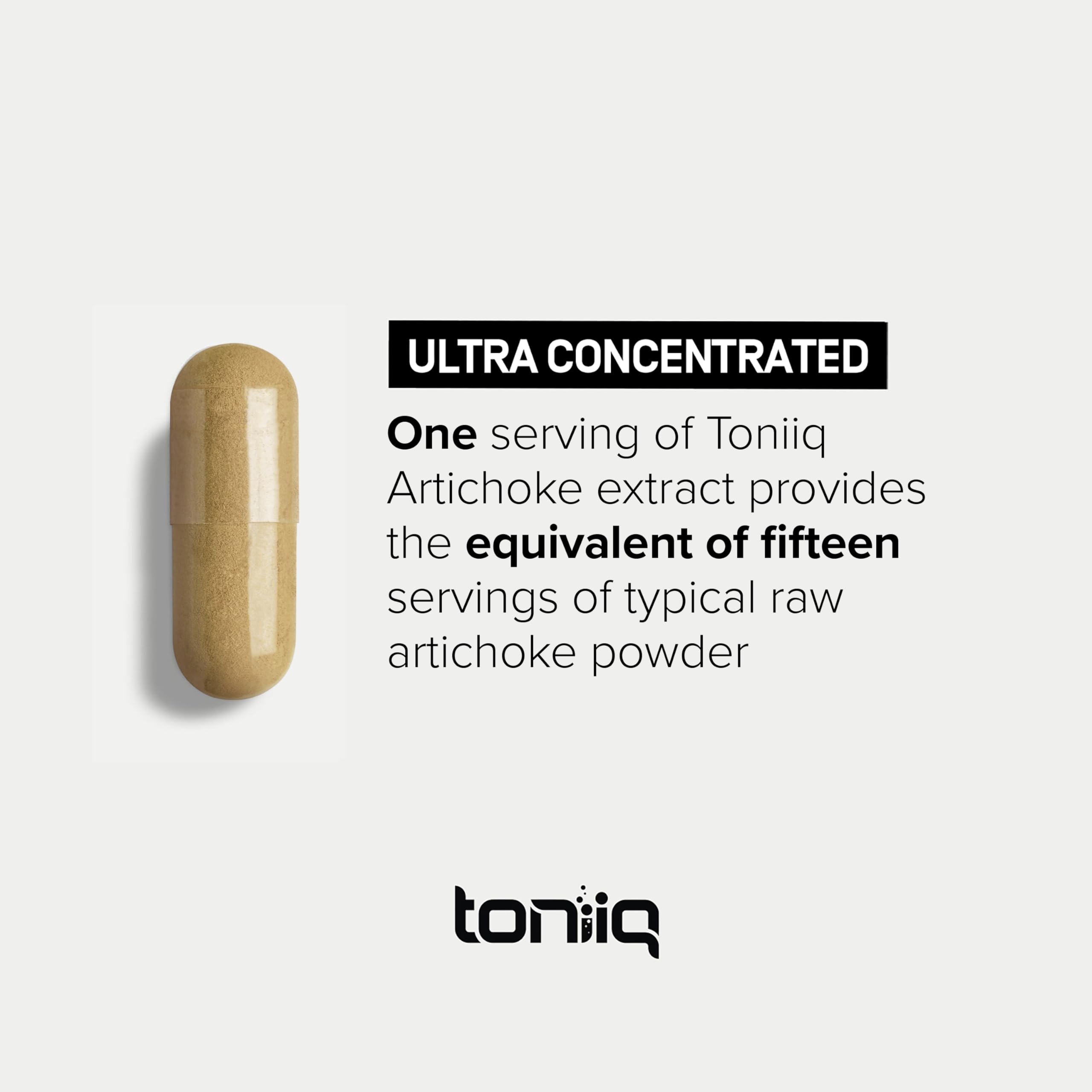 Toniiq 18,000mg 15x Concentrated Artichoke Extract Capsules - Ultra Concentrated Toniiq uk supplements
