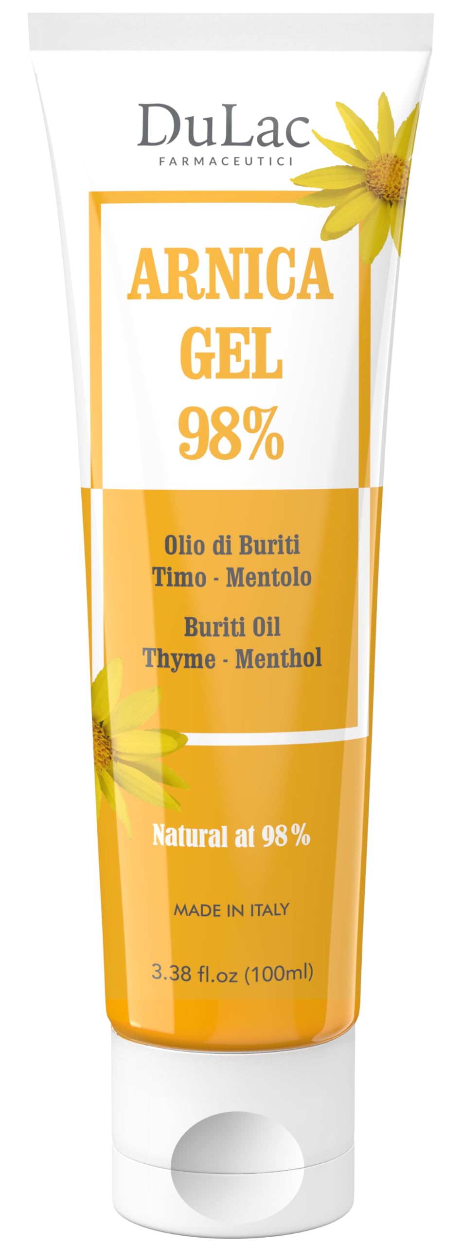 Dulac Arnica Body Massage Gel – Water-Based Cosmetic Massage Gel with Arnica Montana, Fast-Absorbing Lightweight Texture, Non-Greasy Feel, Dermatologically Tested, 3.38 Fl Oz DULÀC FARMACEUTICI 1982 uk supplements