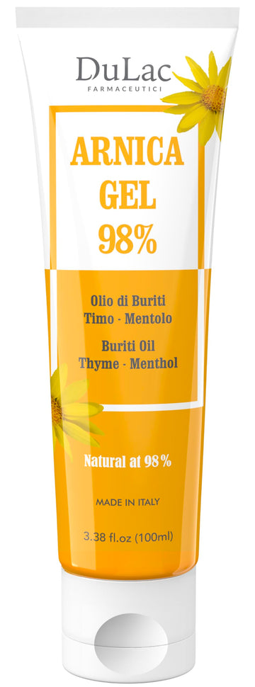 Dulac Arnica Body Massage Gel – Water-Based Cosmetic Massage Gel with Arnica Montana, Fast-Absorbing Lightweight Texture, Non-Greasy Feel, Dermatologically Tested, 3.38 Fl Oz DULÀC FARMACEUTICI 1982 uk supplements