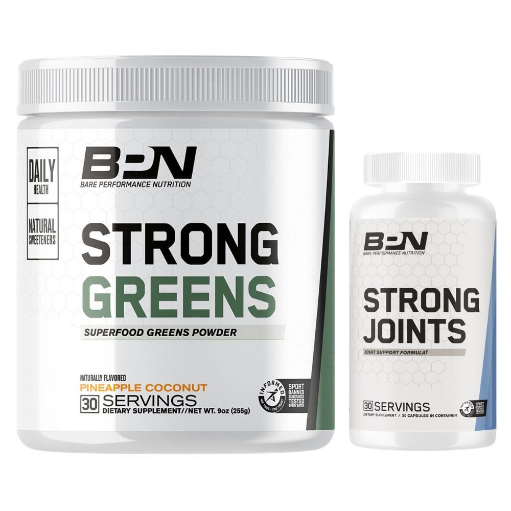 BARE PERFORMANCE NUTRITION BPN Strong Greens & Strong Joints Bundle BARE PERFORMANCE NUTRITION uk supplements
