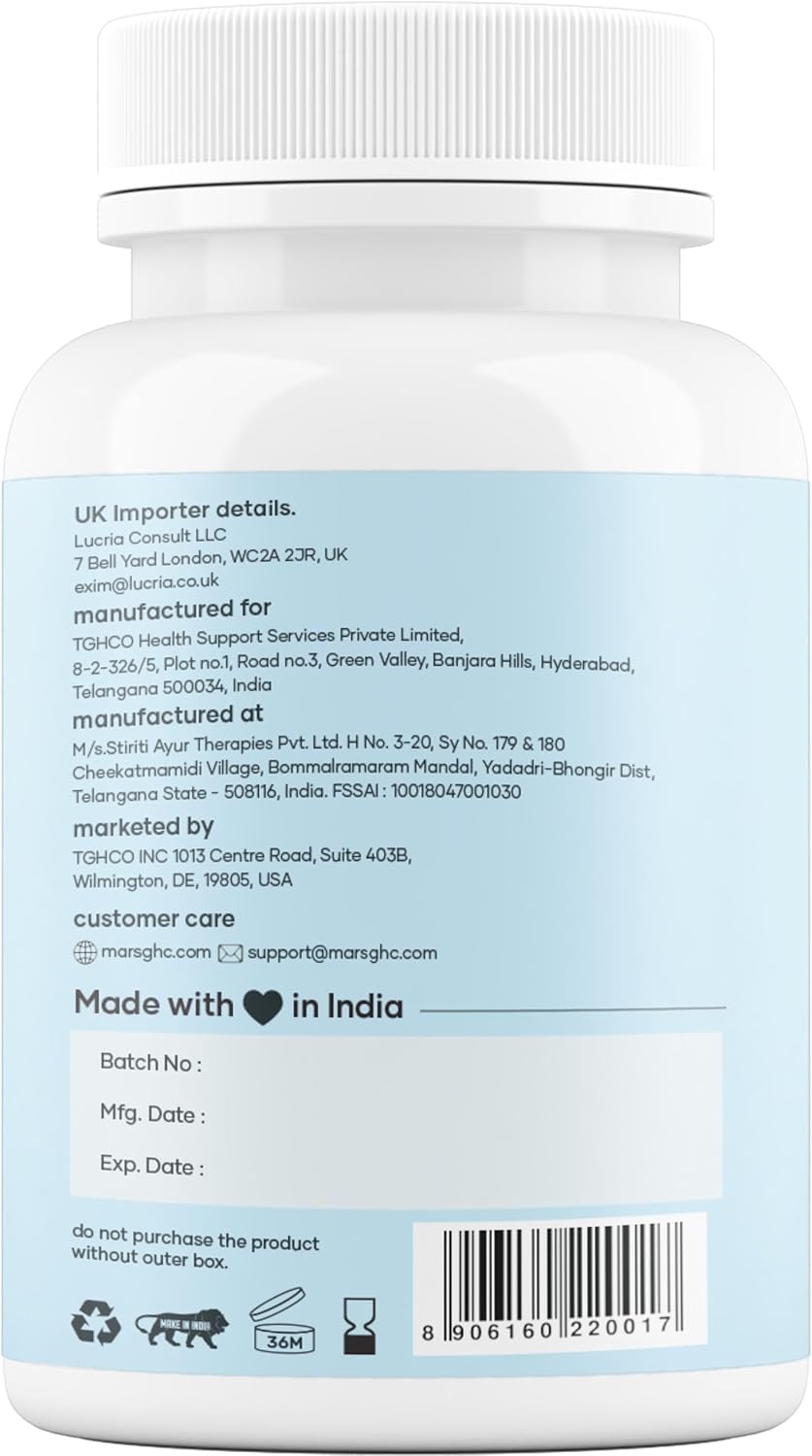 mars by GHC Triterolin | Powered by Shilajit, Ashwagandha, Safed Musli, Gokshura | 60 Capsules | Pack of 1 mars by GHC uk supplements