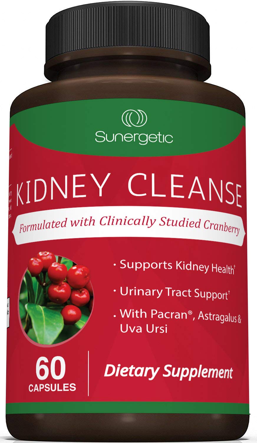 Premium Kidney Cleanse Supplement – Powerful Kidney Support Formula with Cranberry Sunergetic uk supplements