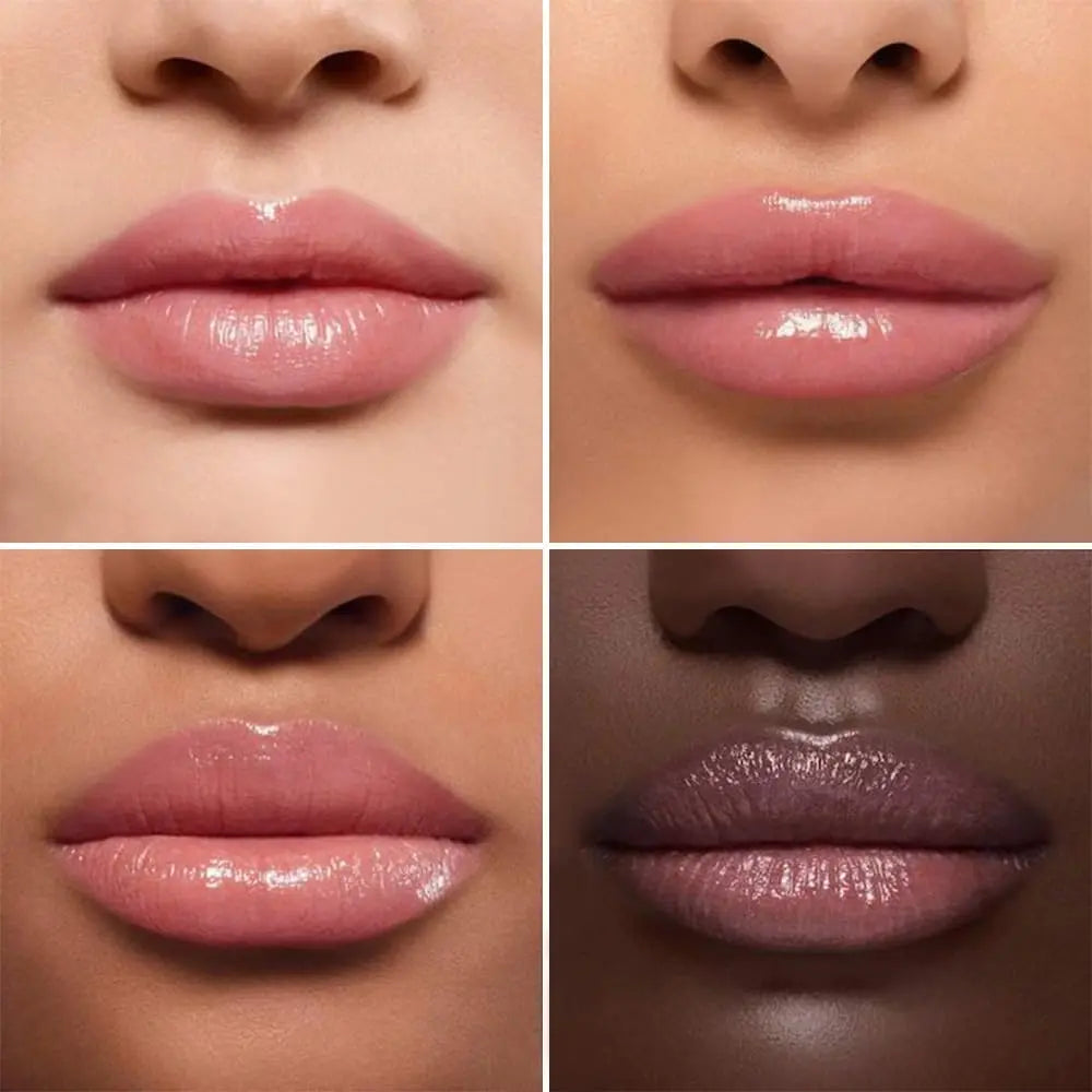 Honey Butter Lipstick Tinted Lip Balm, Shine Moisturizing Plumper Lipstick for Women, Natural Nourishing Hydrating Lip Gloss Stain for Dry Lips, Lightweight Lip Liner Care Makeup, Vegan - Black & Pink HHLTOH uk supplements