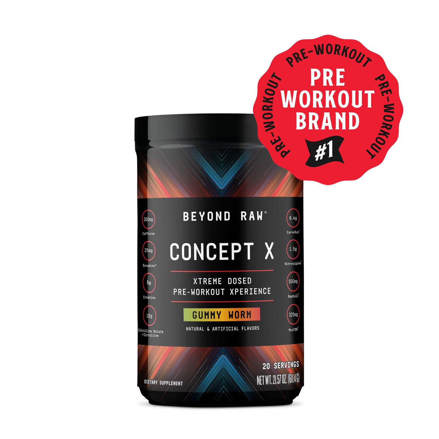 Beyond Raw Concept X - Gummy Worm - 20.76 oz. BEYOND RAW uk supplements