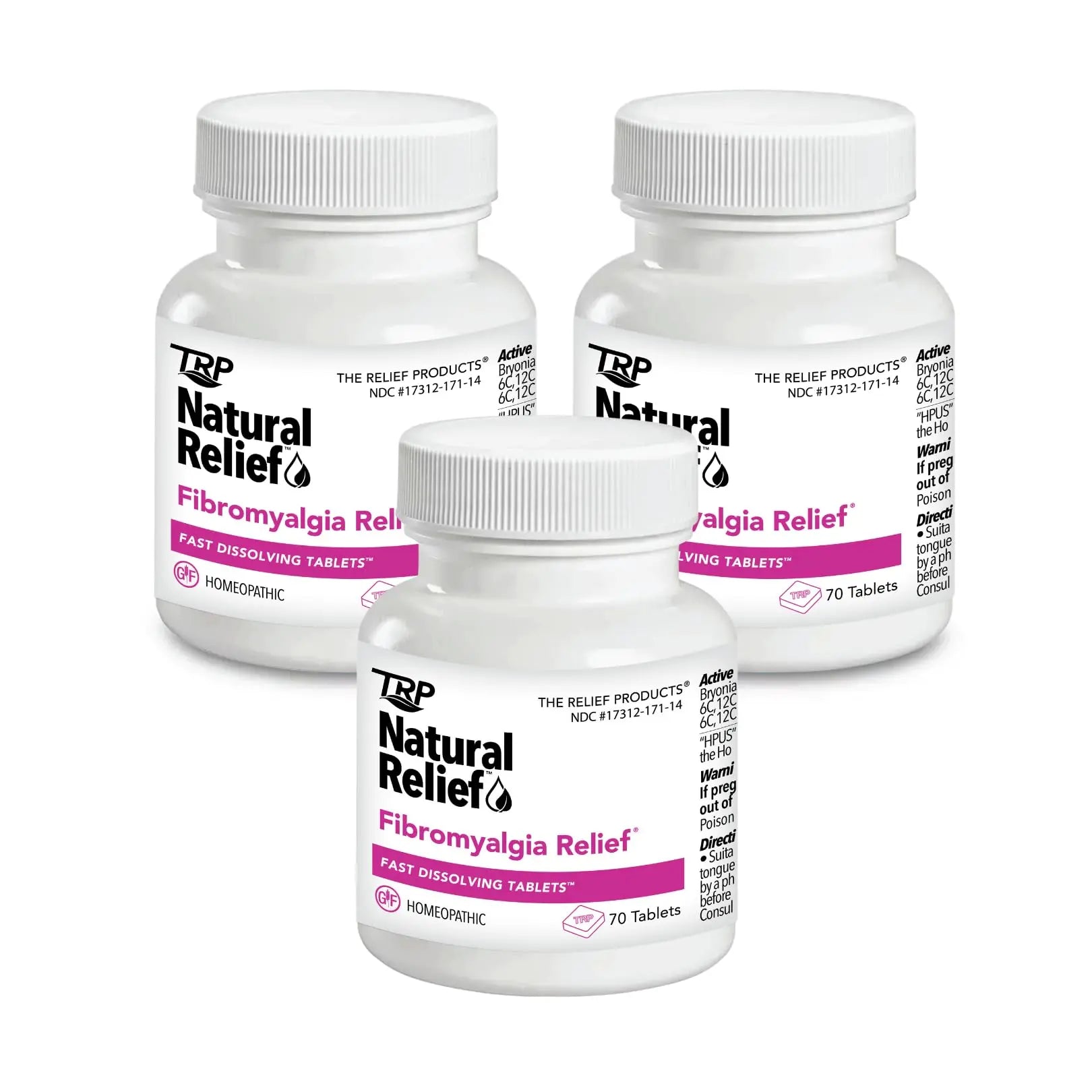 Fibromyalgia Relief for Temporary Relief of Muscle Soreness Discomfort Tenderness Difficulty Moving Joint Pain (3 Pack) TRP THE RELIEF PRODUCTS uk supplements