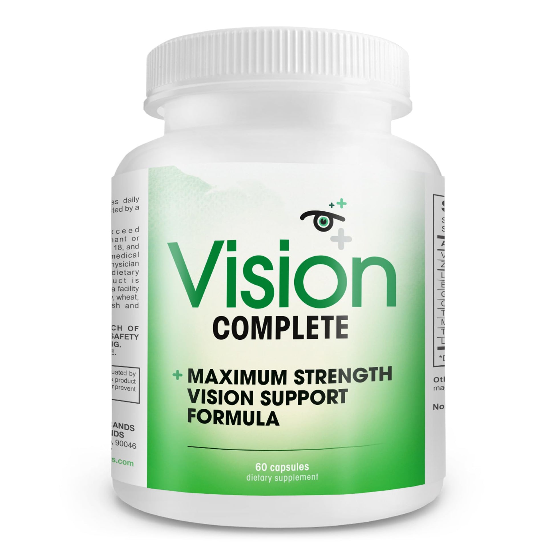 Vision Complete Natural Eye Support Formula Maximum Strength Vision Support Blend of Lutein in One Daily Vision Supplement. Instant Brands uk supplements