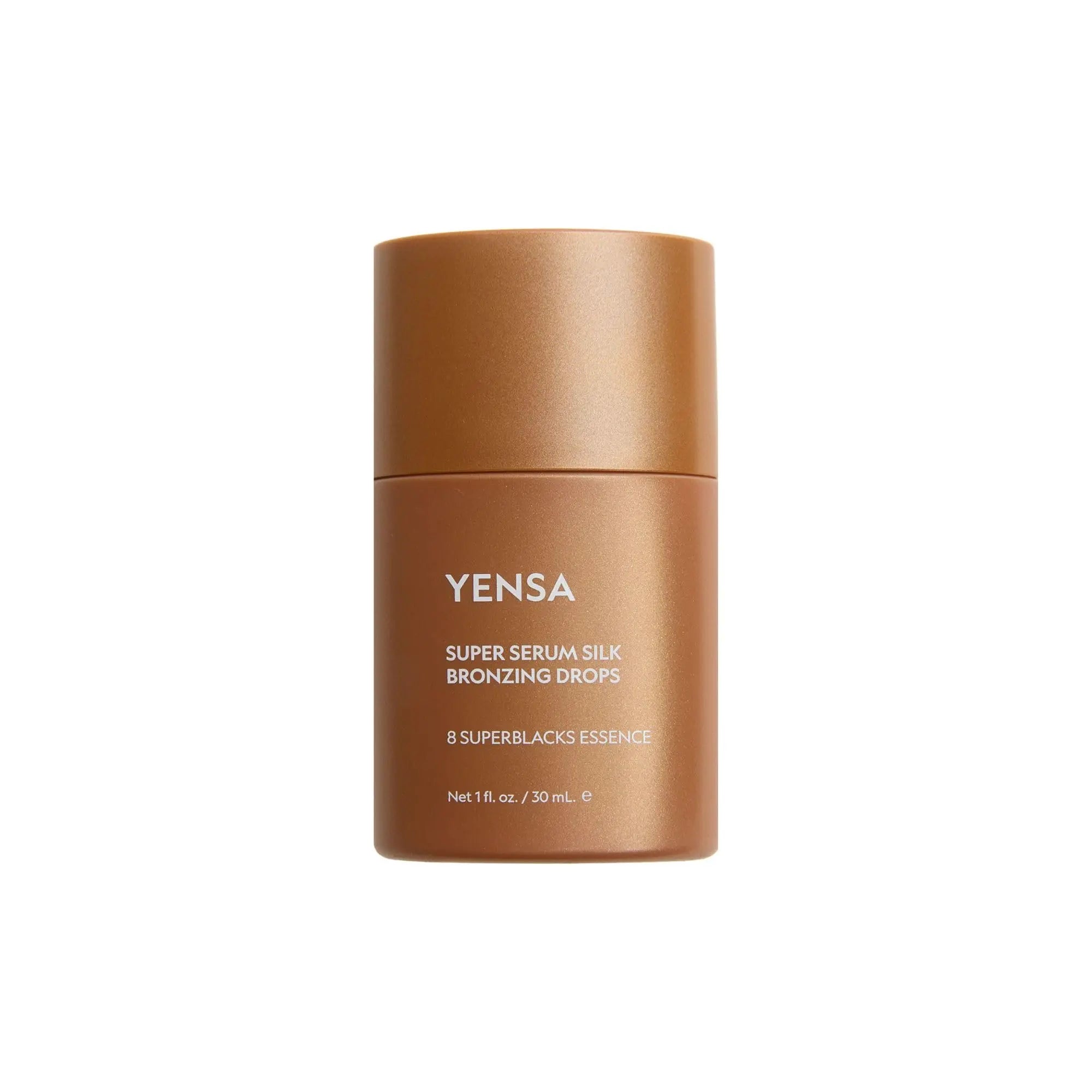 YENSA Super Serum Silk Bronzing Drops for Face - Liquid Bronzer Drops Enriched with Bakuchiol, Ferulic Acid & Super Oils - Hydrates & Nourishes with a Subtle Shimmer Finish - Universal Shade (1 Fl oz) YENSA uk supplements