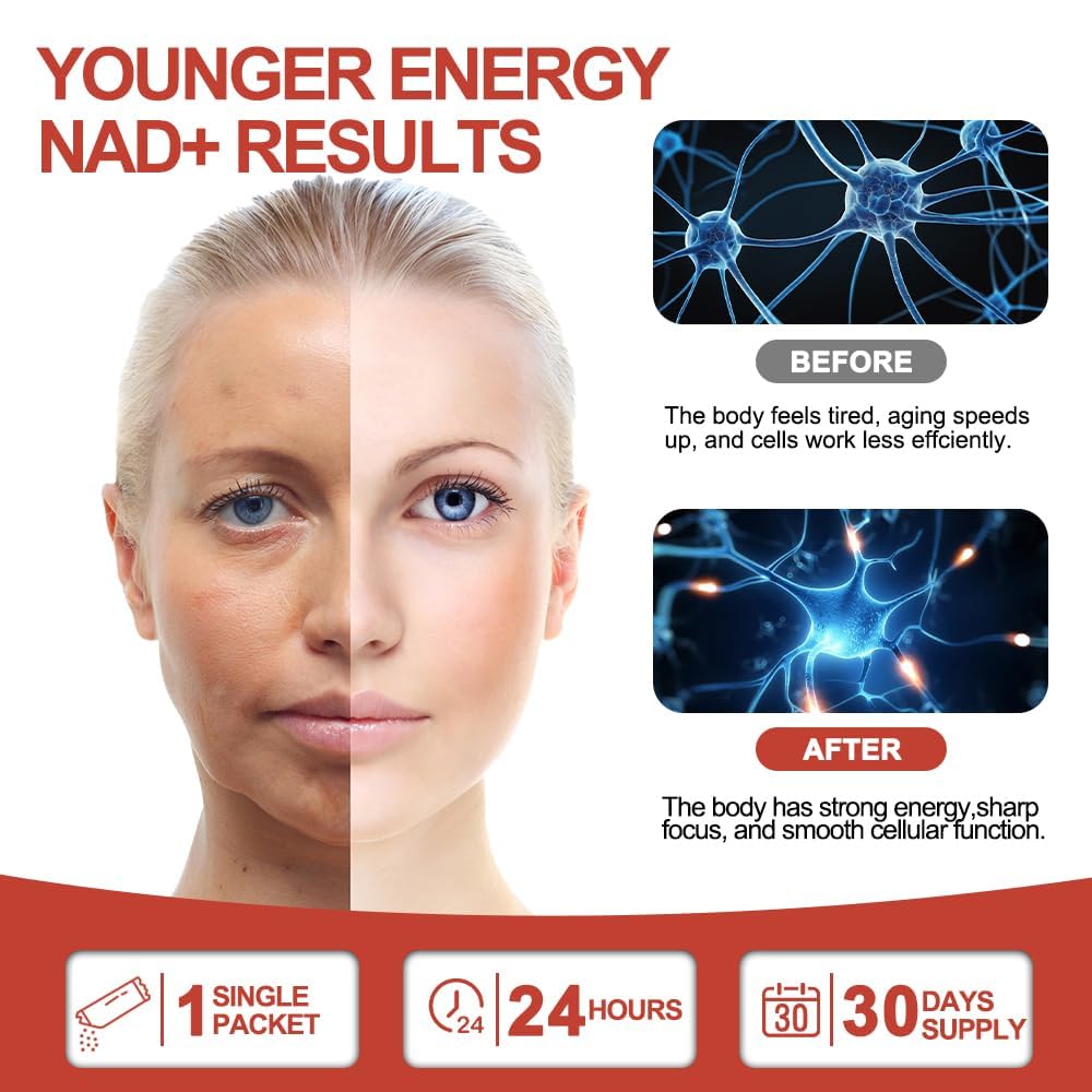 Zoone Nutra NAD Supplement 1200mg with Nicotinamide Riboside, PQQ & Resveratrol – Advanced Cellular Energy & Longevity Support – Anti-Aging Formula for Mental Clarity – 30 Packets Zoone Nutra uk supplements