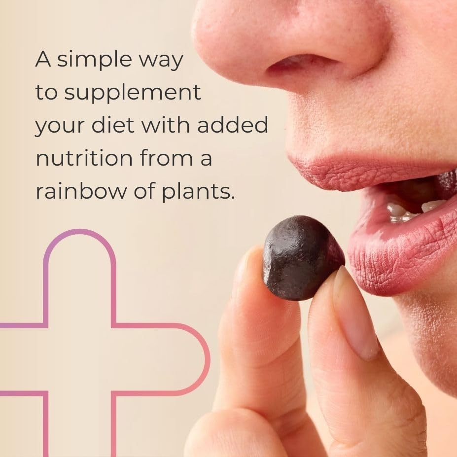 Juice Plus+ Fruit, Vegetable & Berry Blend Soft Chews (Chewables) - 30 Plant-Based Ingredients! Vegan Gummies for Kids & Adults - Gluten-Free, Non-GMO, No HFCS - Prepacked 3 Pouches (30 Chews Each) Juice Plus+ uk supplements