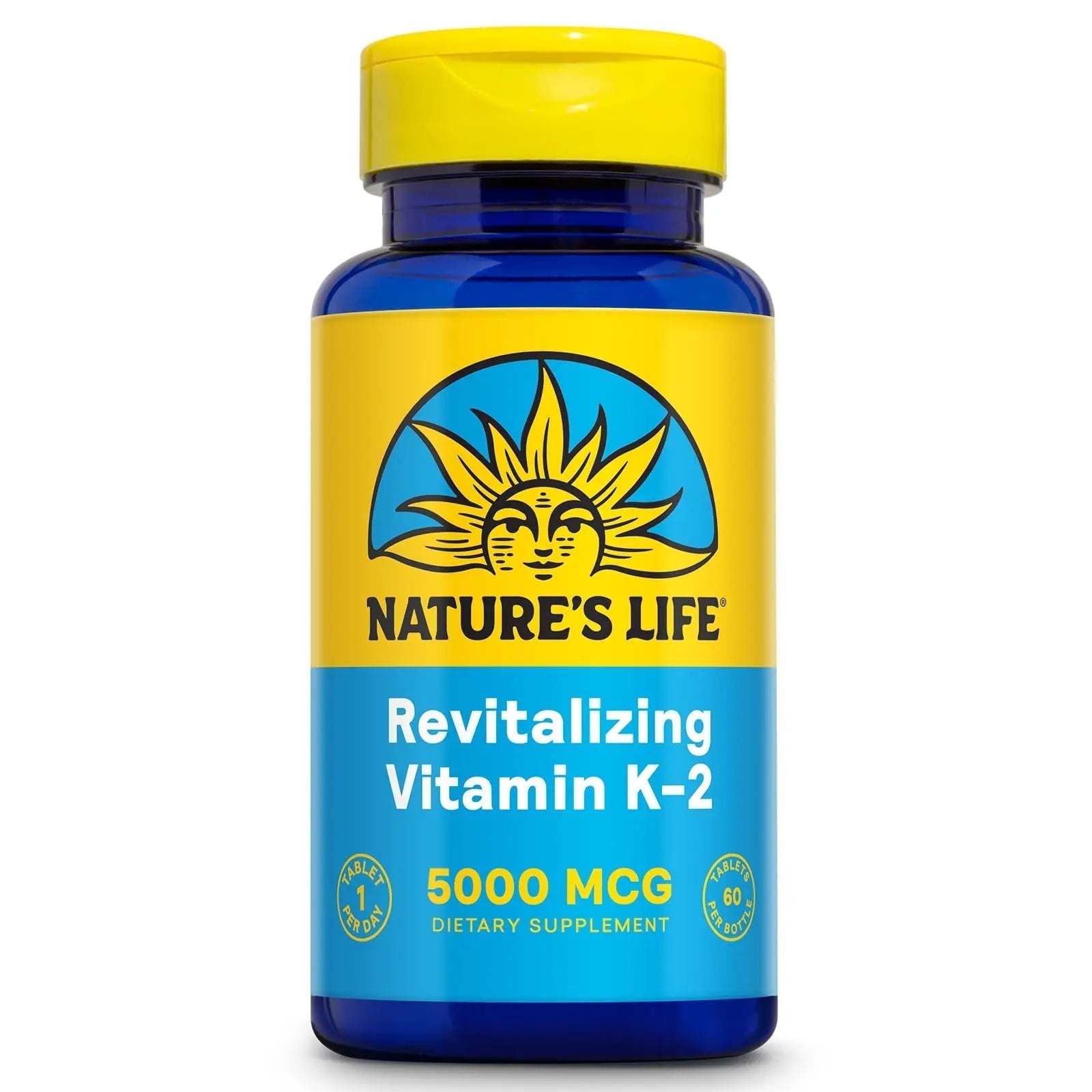 Nature's Life Revitalizing Vitamin K2 - Bone Health, Artery and Heart Health Support - High Potency Vitamin K Supplement as Vitamin K2 MK4 Nature's Life uk supplements