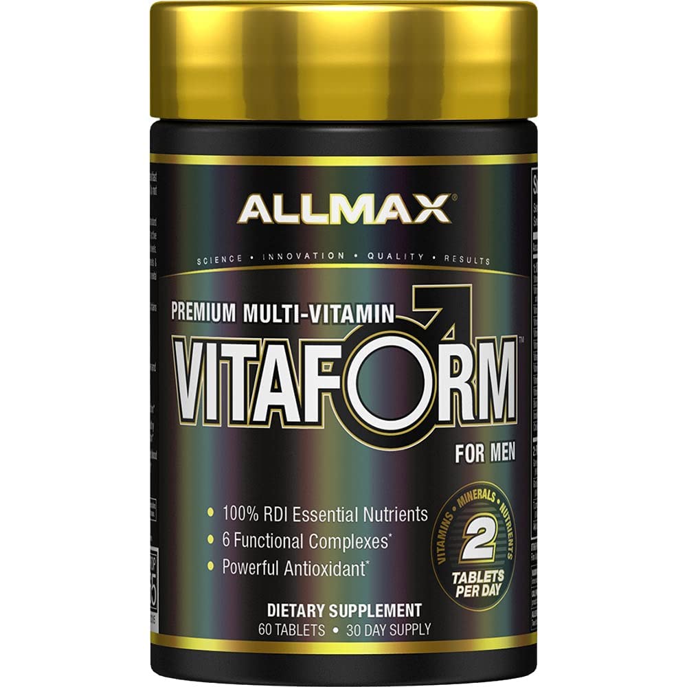ALLMAX Nutrition Premium Vitaform, Performance Vitamin for Men, 60 Tablets ALLMAX uk supplements