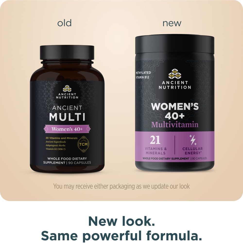 Ancient Nutrition Multivitamin for Women 40, Multi Vitamin and Immune Support with Vitamin D & C, 20 Vitamins and Minerals Ancient Nutrition uk supplements