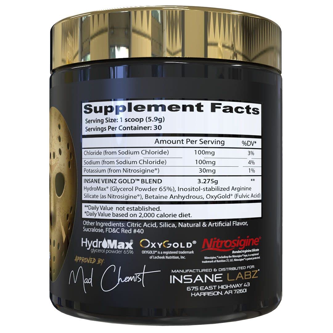 Insane Labz Psychotic Gold and Insane Veinz Gold Pre Workout Nitric Oxide Booster Stack Insane Labz uk supplements