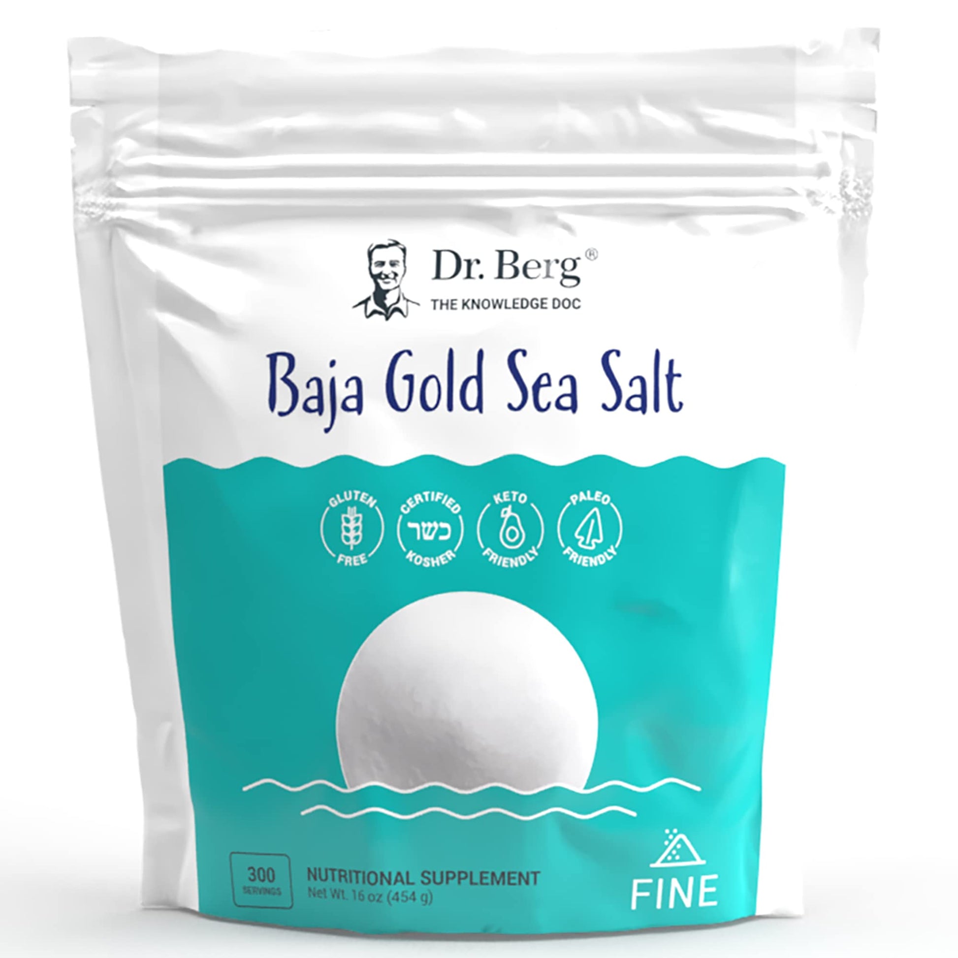 Dr. Berg's Baja Gold Sea Salt Organic - Natures Fine Sea Salt Support For Hydration Dr. Berg Nutritionals uk supplements