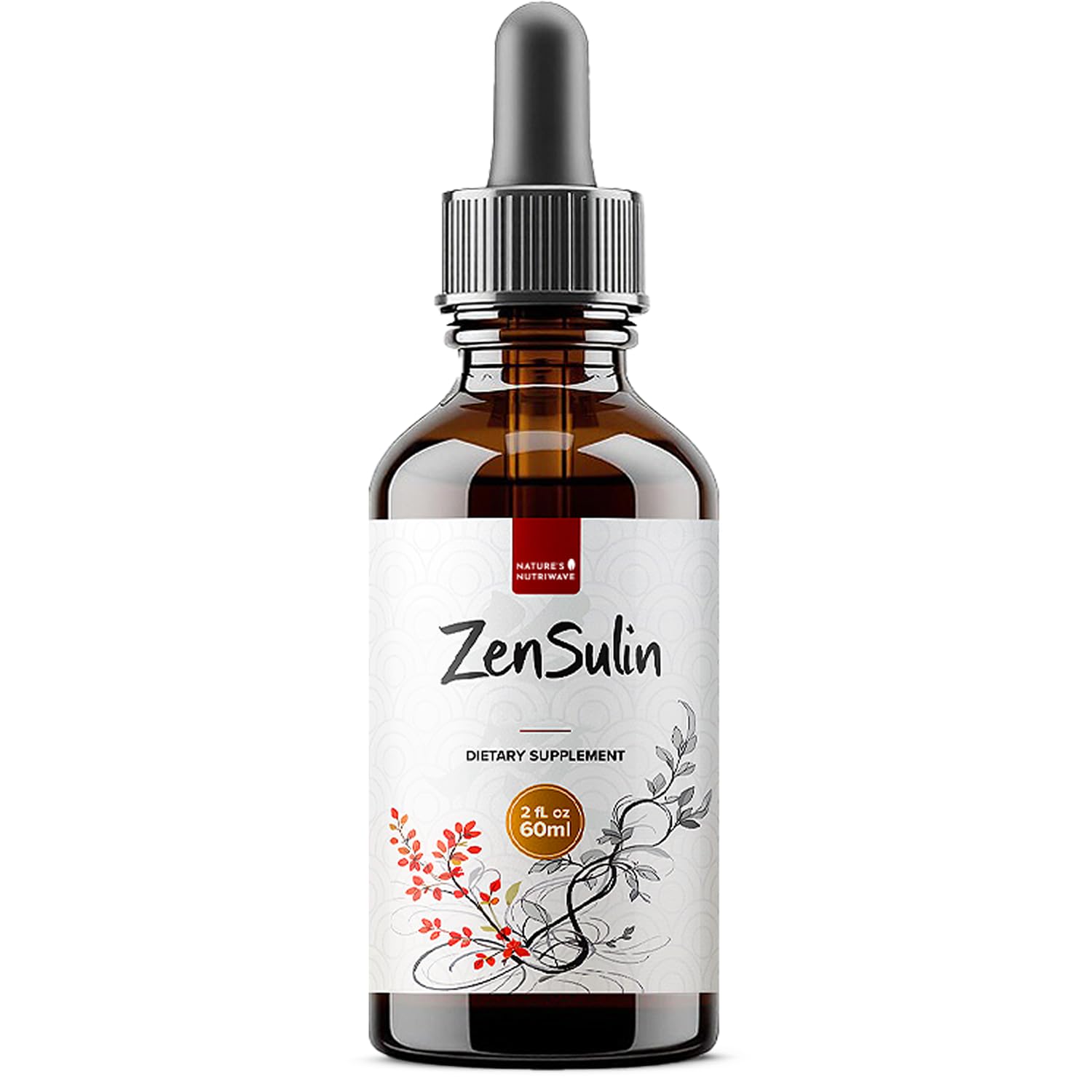 Nature’s NutriWave ZenSulin – Natural Liquid Supplement with Cinnamon, Licorice Root, Turmeric & More – 60ml, 1 Month Supply – Non-GMO, Gluten-Free, Made in USA Nature’s NutriWave uk supplements